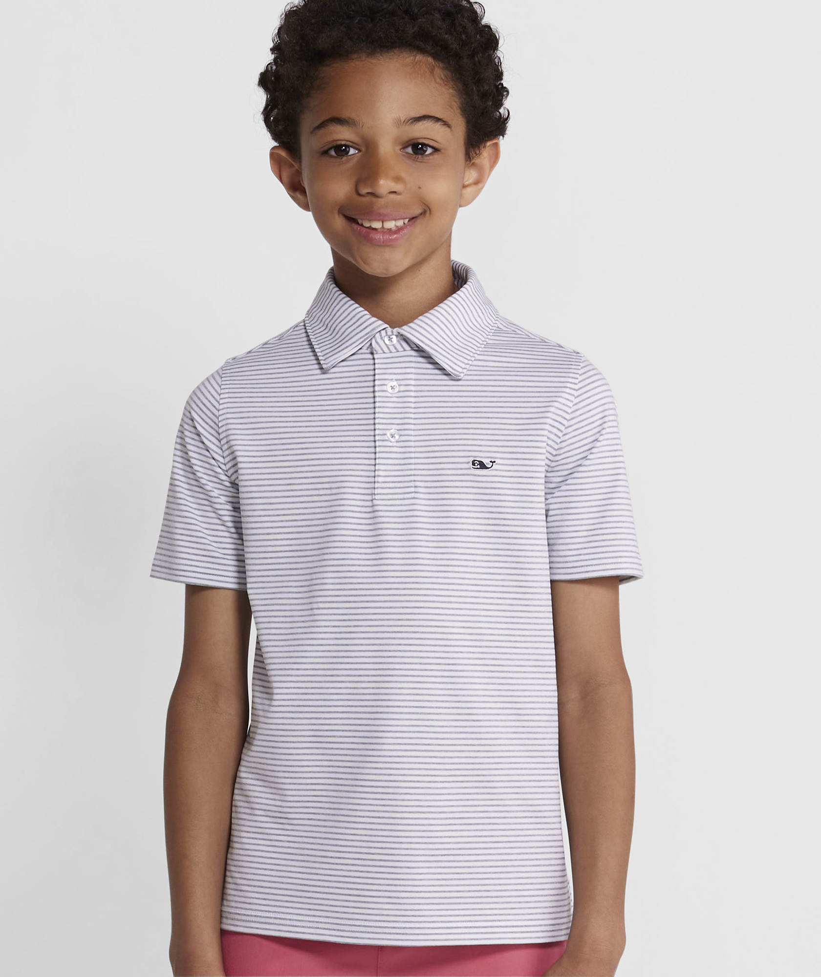 Boys' Bradley Stripe Sankaty Polo