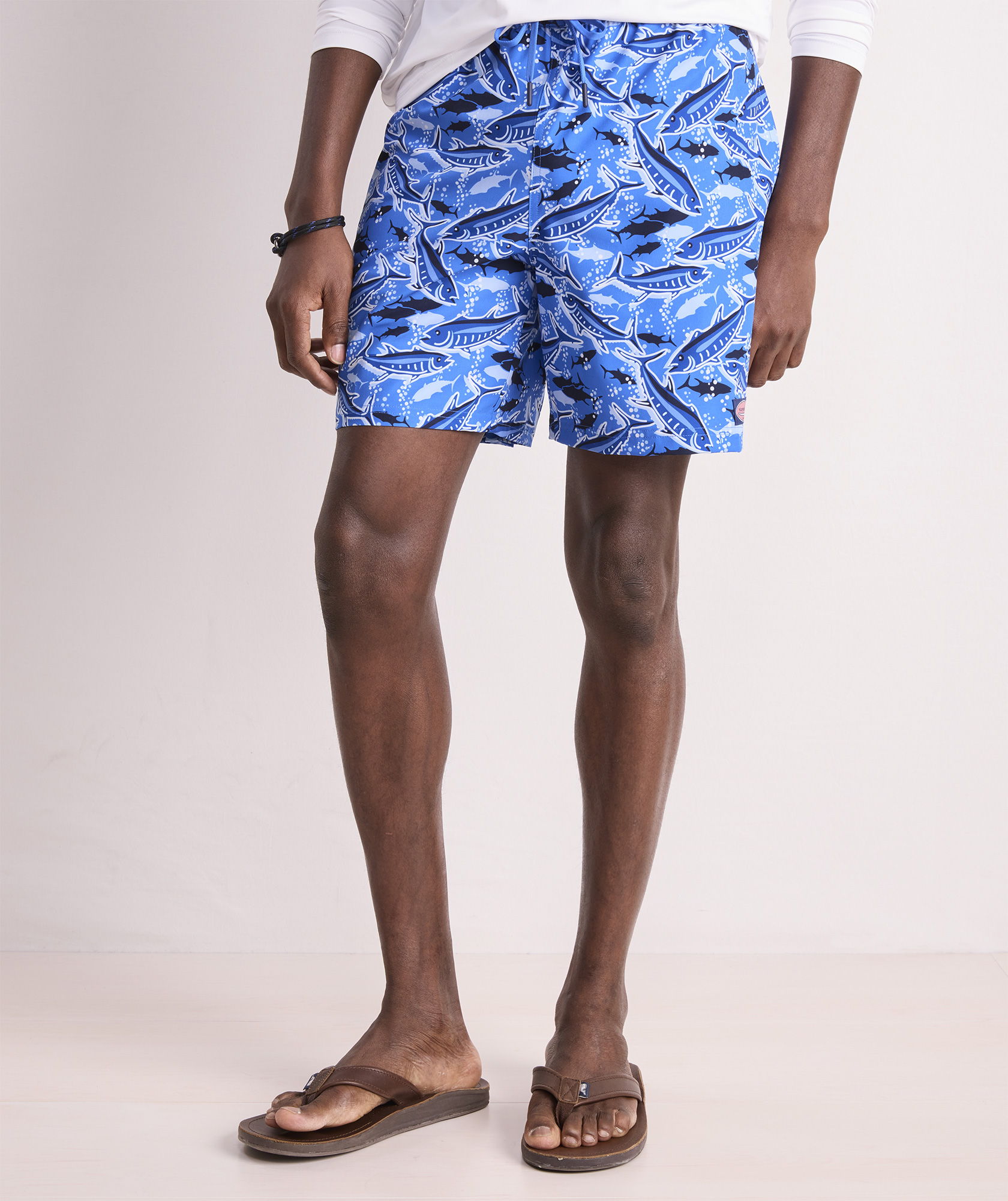 7 Inch Printed Chappy Swim Trunks