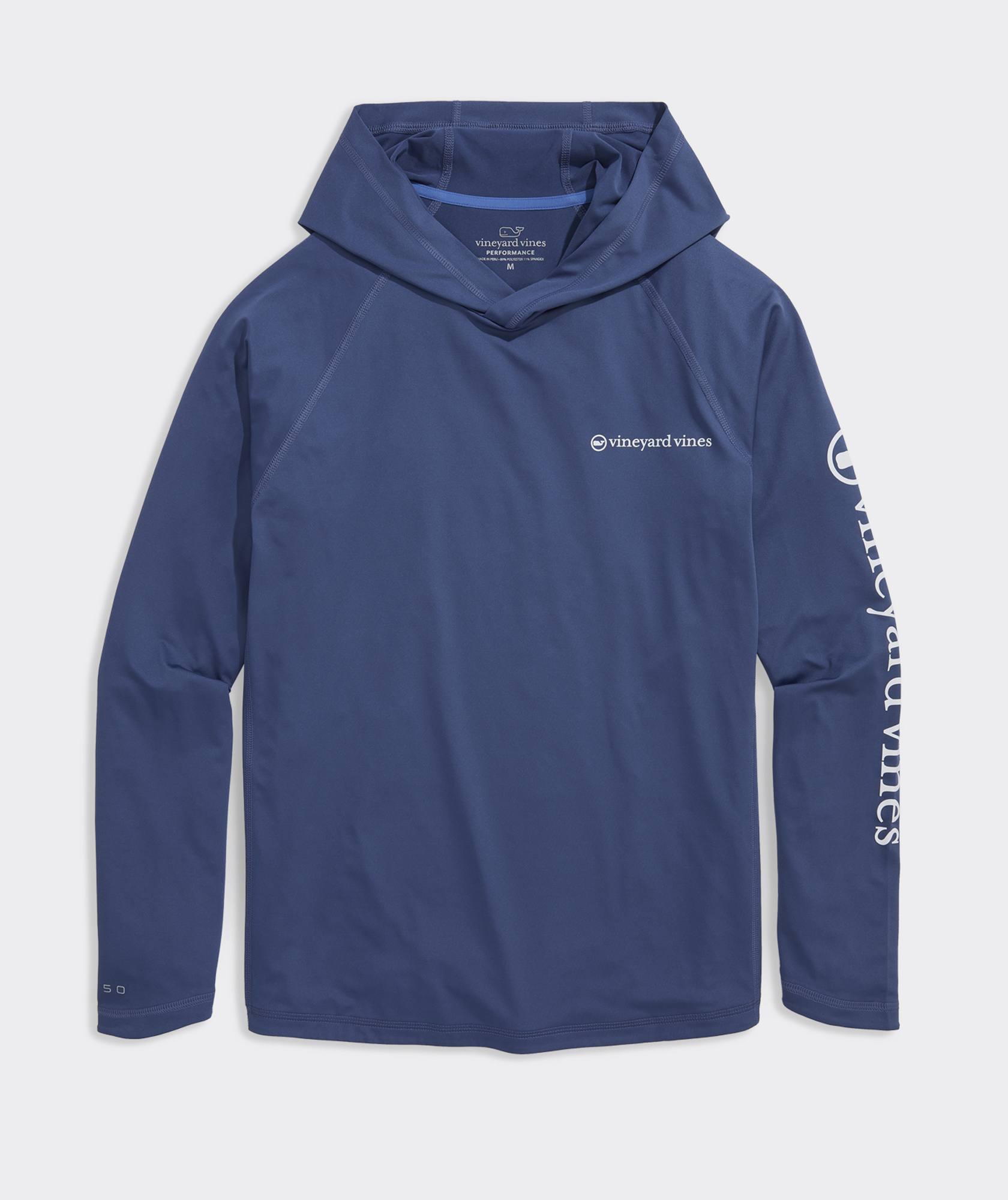 Whale Dot Long-Sleeve Harbor Performance Hoodie Tee