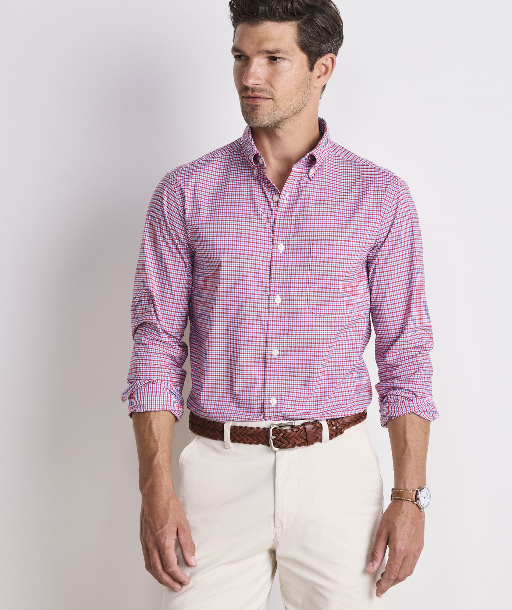 Tradewind Check Performance Cotton Shirt