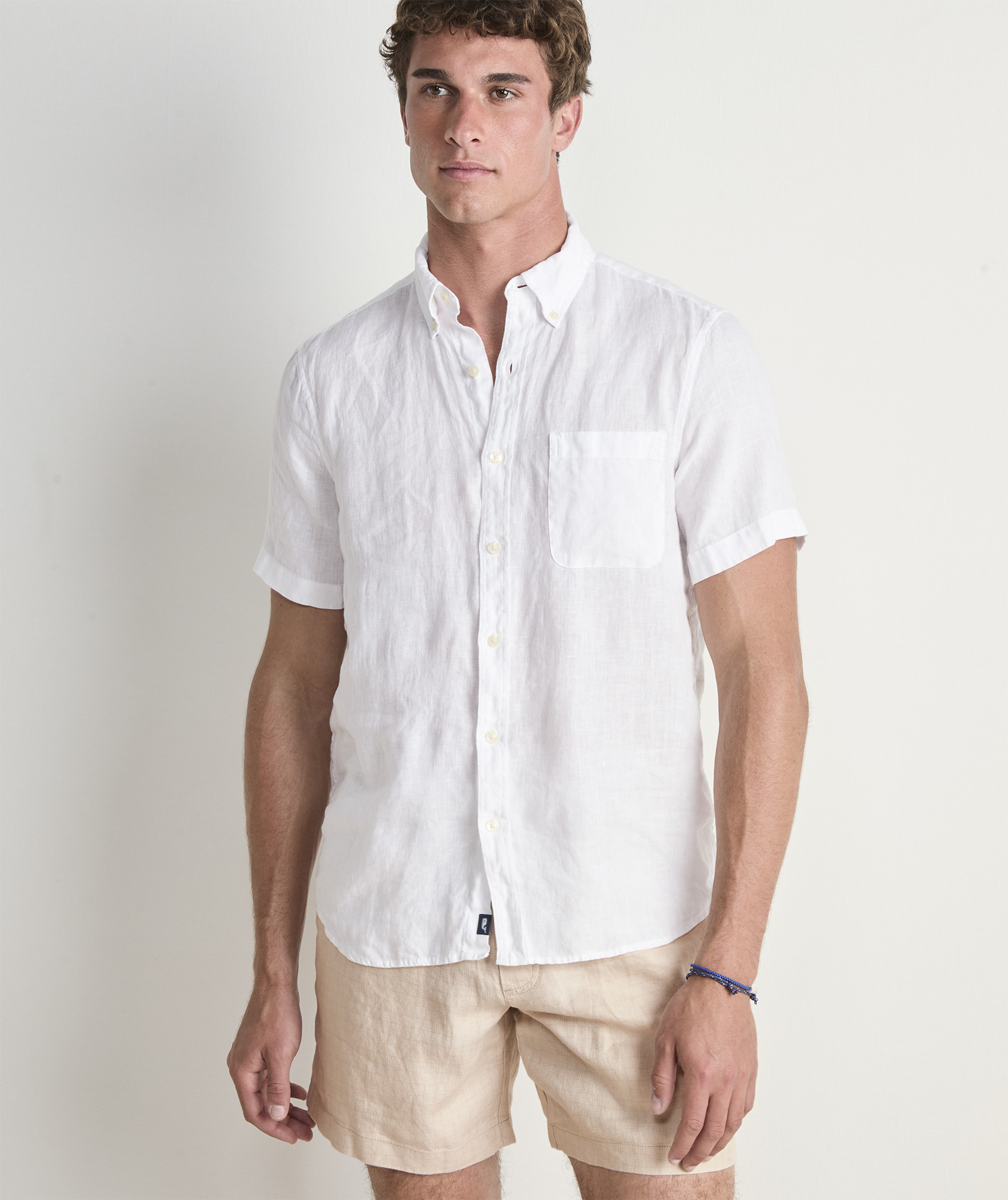 Surfside Solid Linen Short-Sleeve Shirt