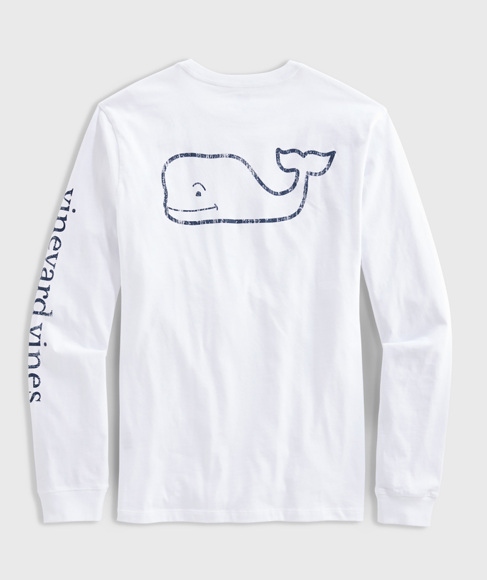 Vintage Whale Long-Sleeve Pocket Tee