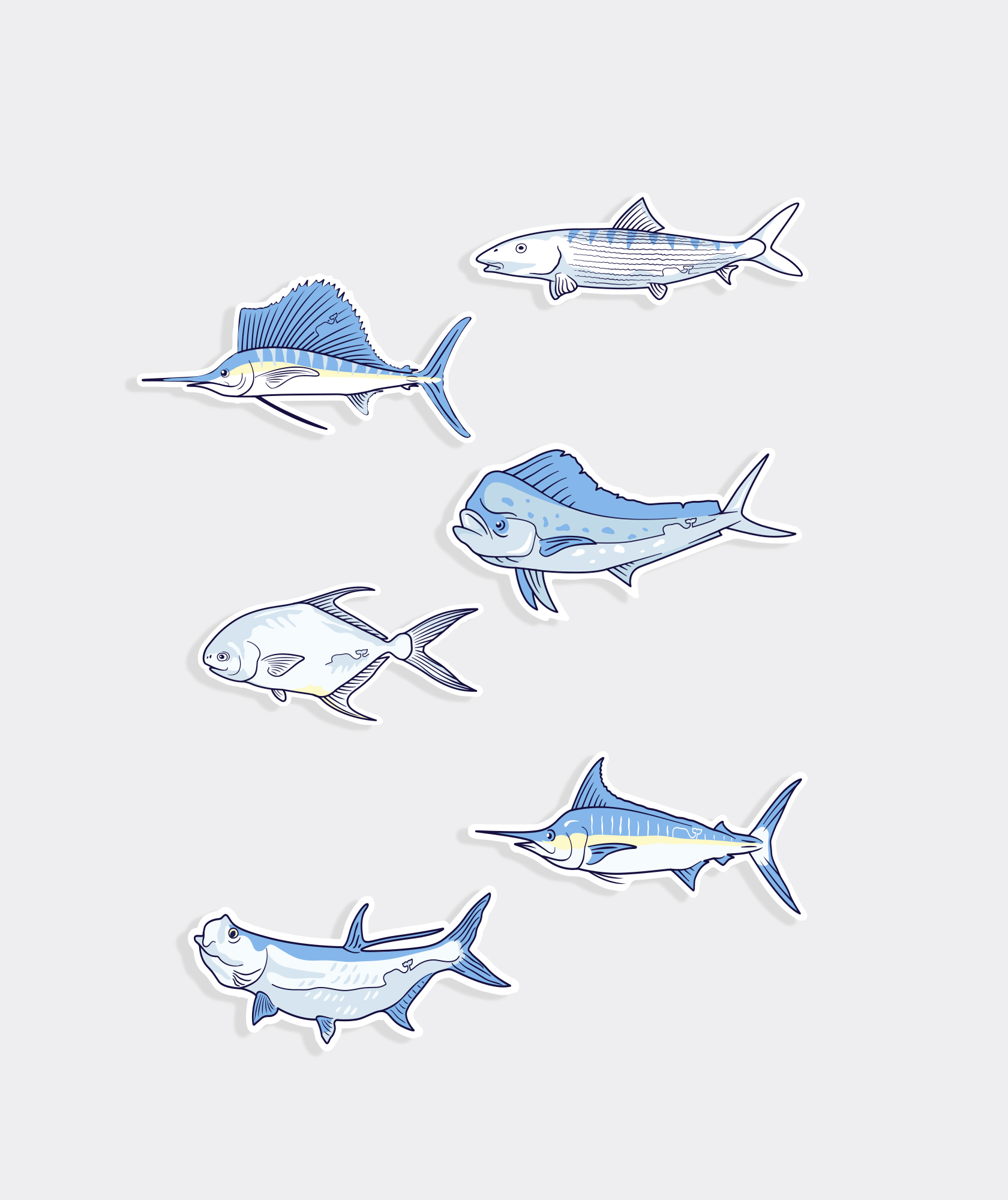 vineyard vines Fish Sticker Pack