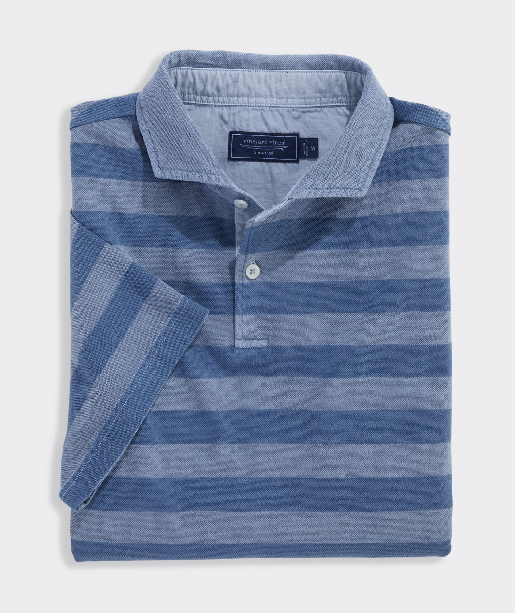 Lived-In Stripe Pique Polo