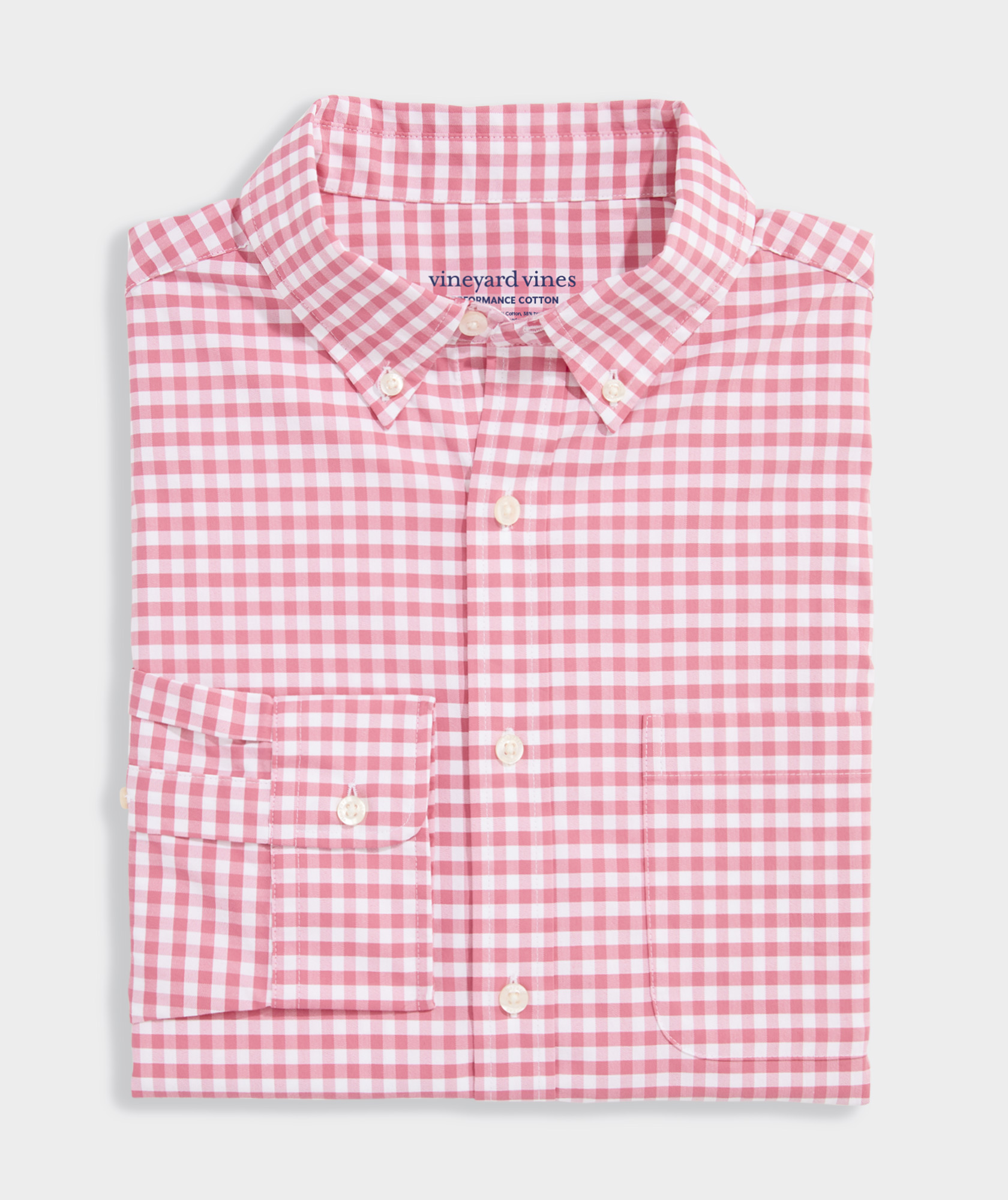 Skysail Gingham Performance Cotton Shirt