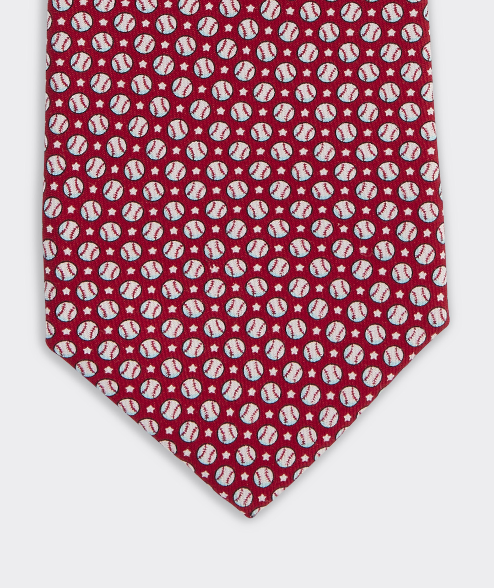 Boys' Baseball & Stars Silk Tie
