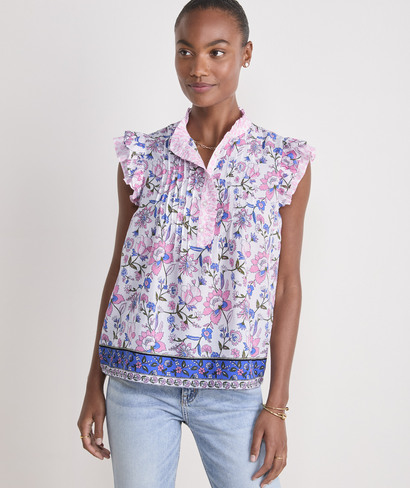 Adare Pintuck Top