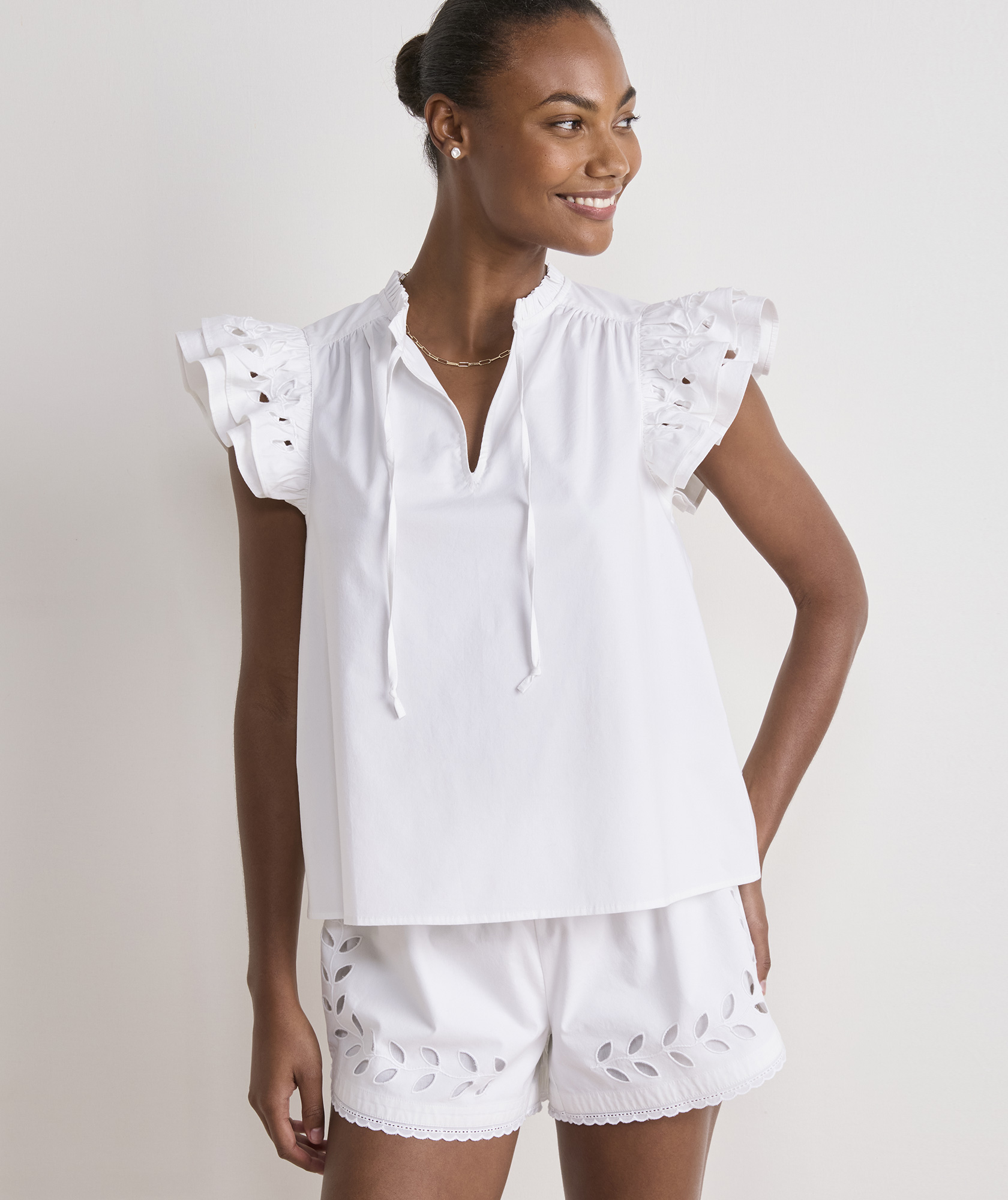Adare Eyelet Top