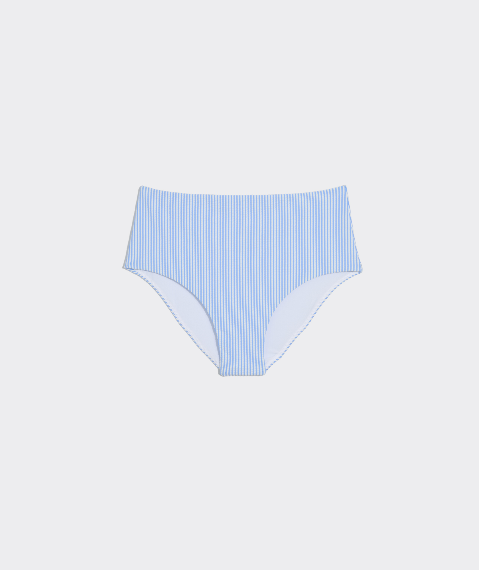 Orleans Seersucker High-Rise Bikini Bottom