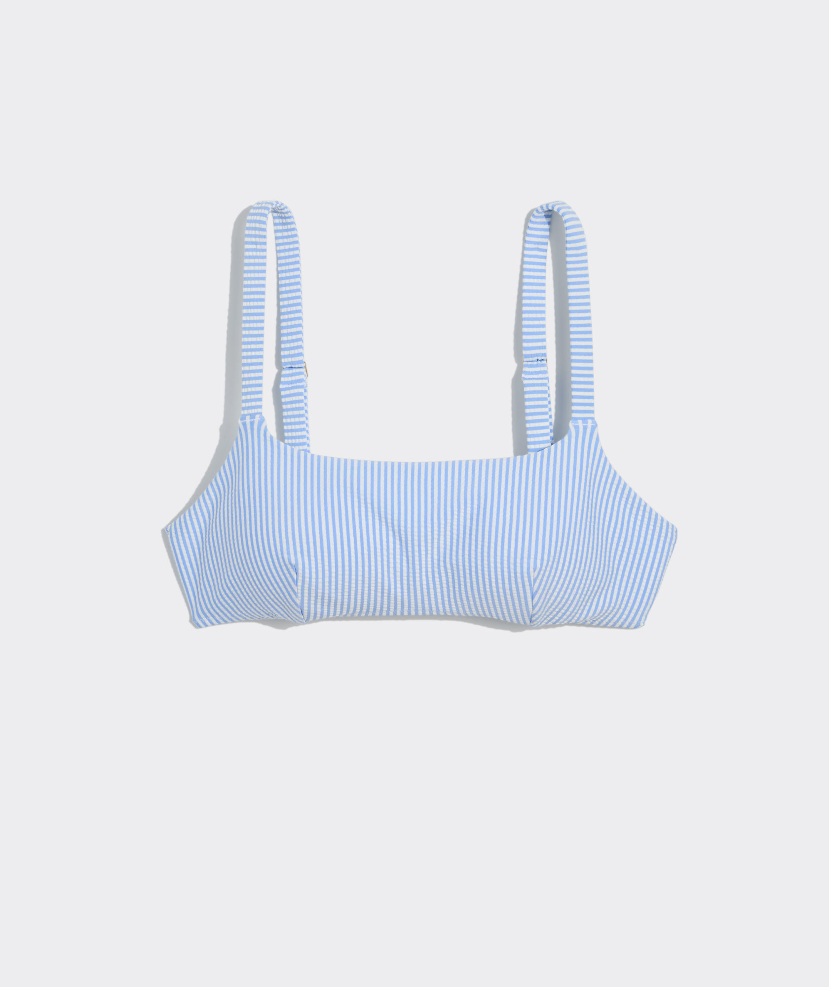 Southampton Seersucker Square Neck Bikini Top