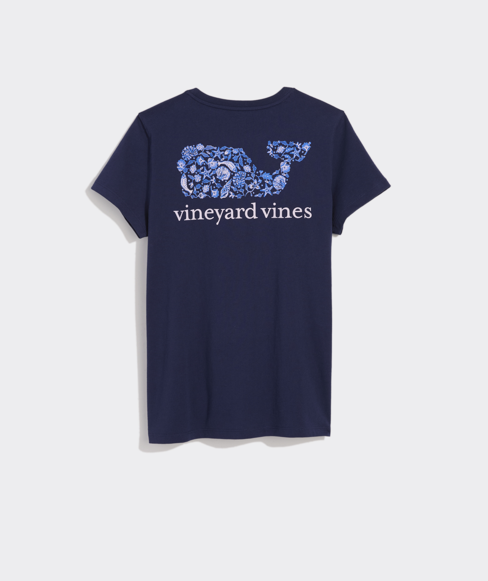 Camila Print Whale Fill Short-Sleeve Pocket Tee