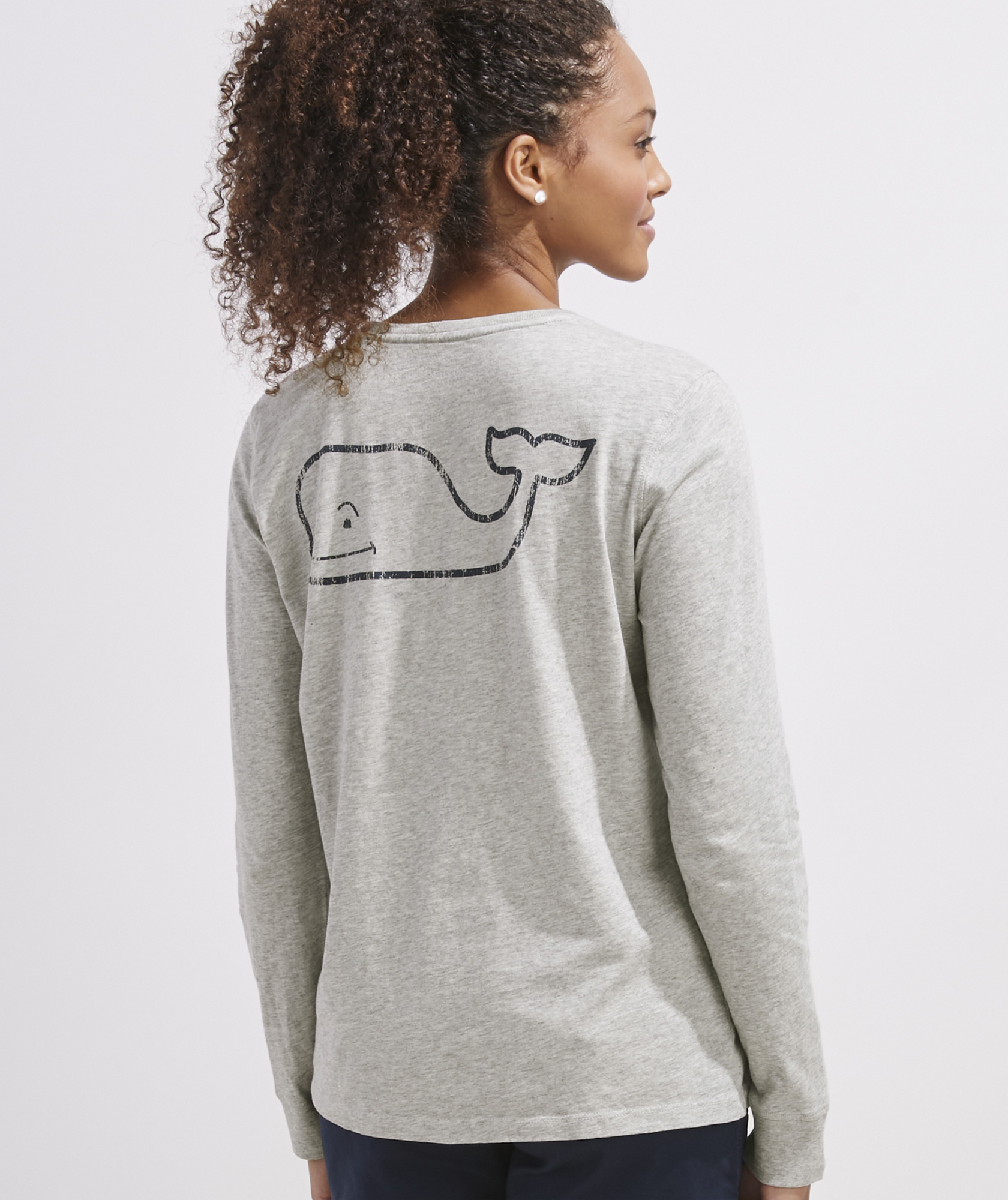 Print Whale Long-Sleeve Tee