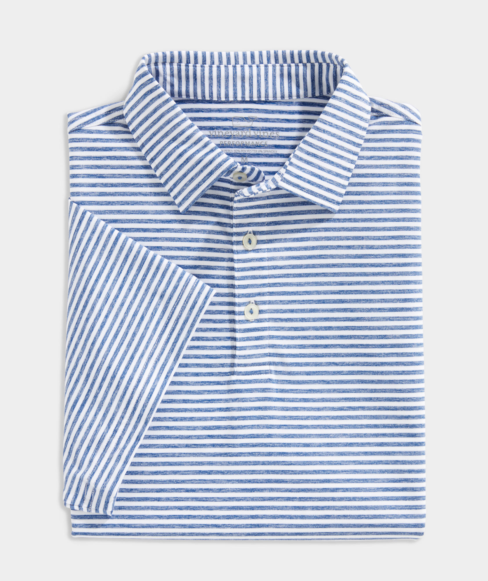 Men's Custom Heathered Winstead Stripe Sankaty Polo