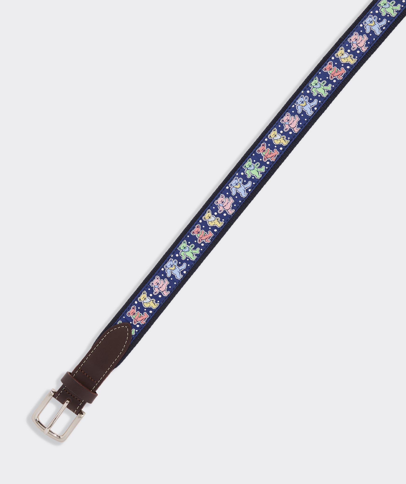 Grateful Dead x vineyard vines Dancing Bears Canvas Club Belt
