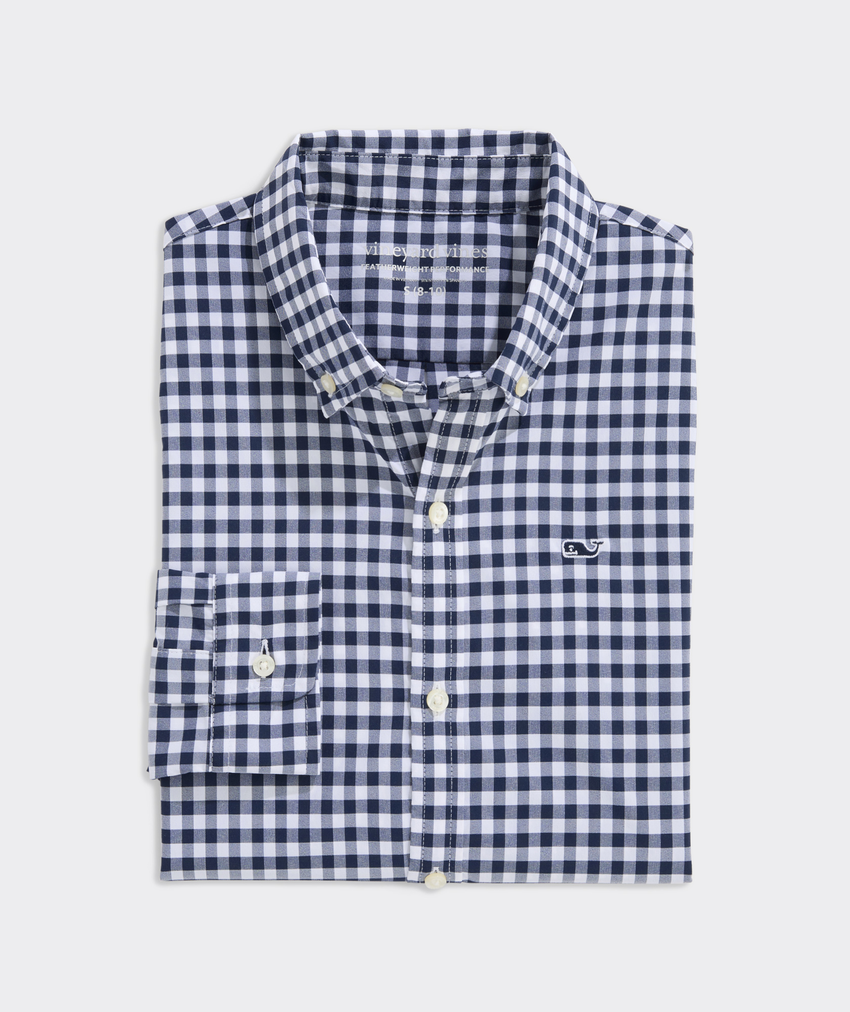 Boys' Mainsail Gingham Featherweight Performance Shirt