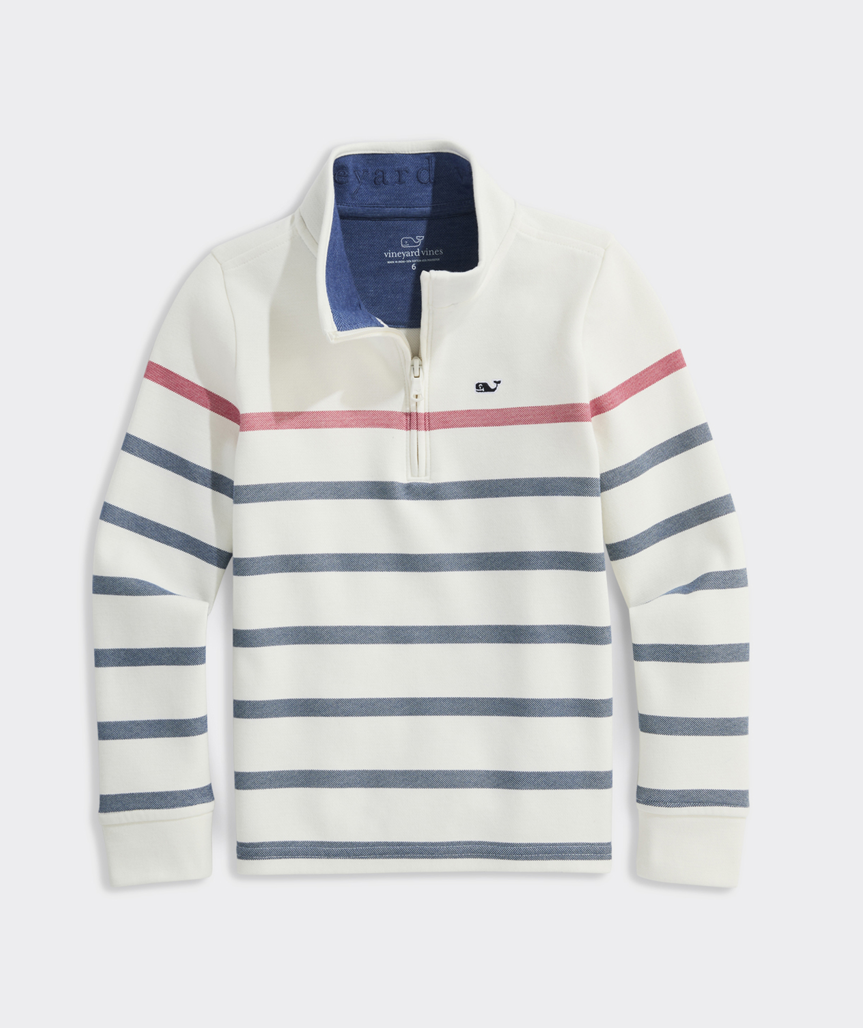 Boys' Breton Stripe Saltwater Quarter-Zip
