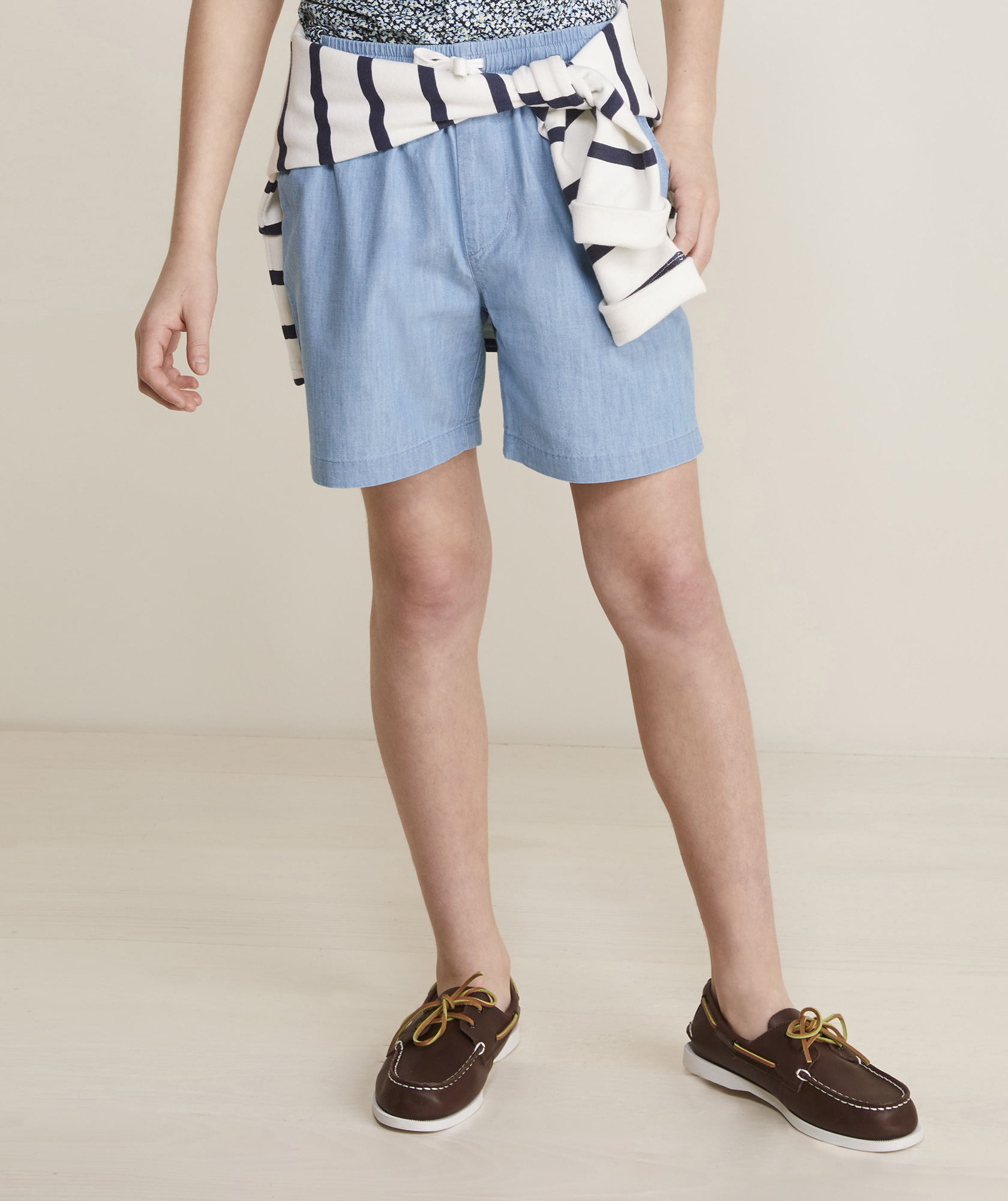 Boys' Pull-On Chambray Shorts