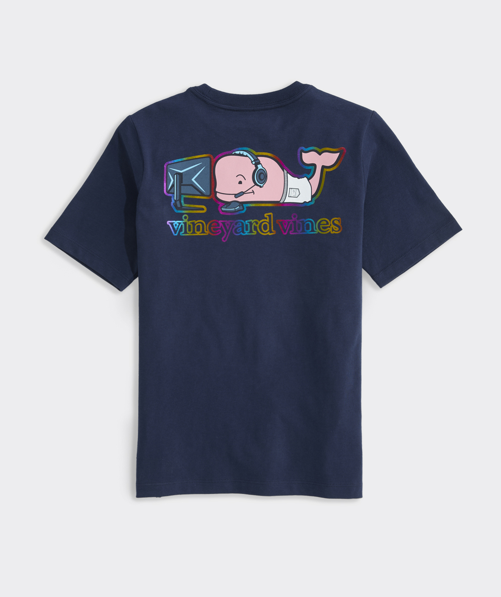 Boys' Gamer Whale Short-Sleeve Pocket Tee