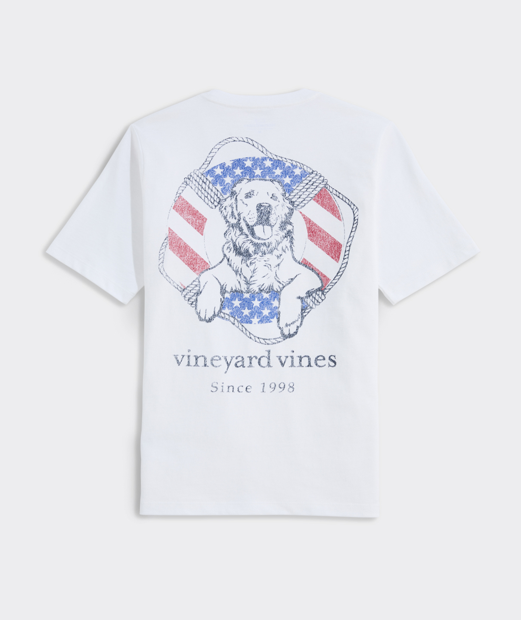 Boys' USA Dog Life Ring Short-Sleeve Pocket Tee