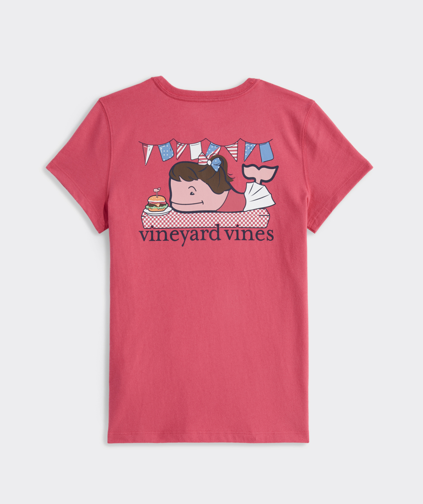 Girls' BBQ Whale Short-Sleeve Pocket Tee