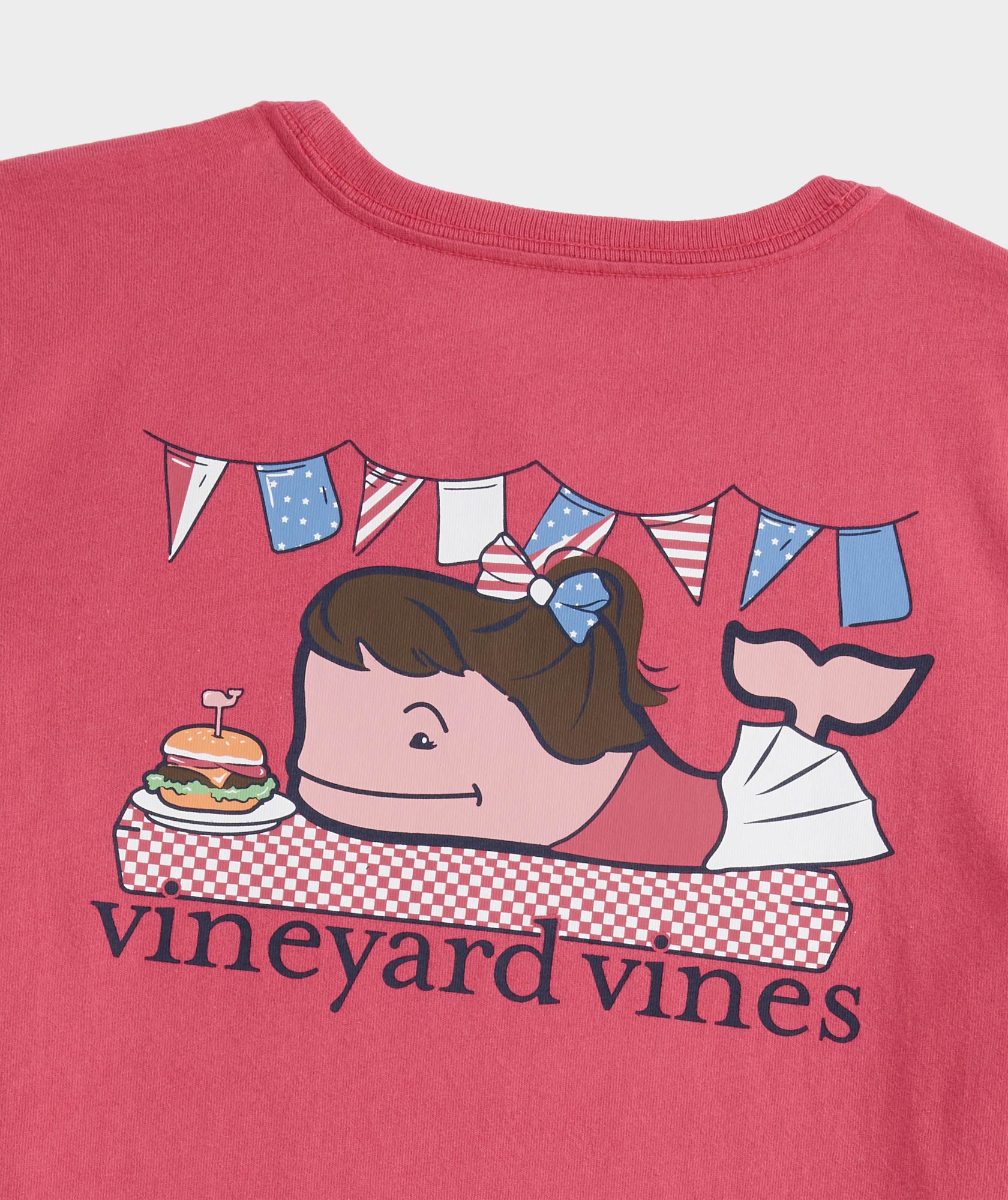 Girls' BBQ Whale Short-Sleeve Pocket Tee