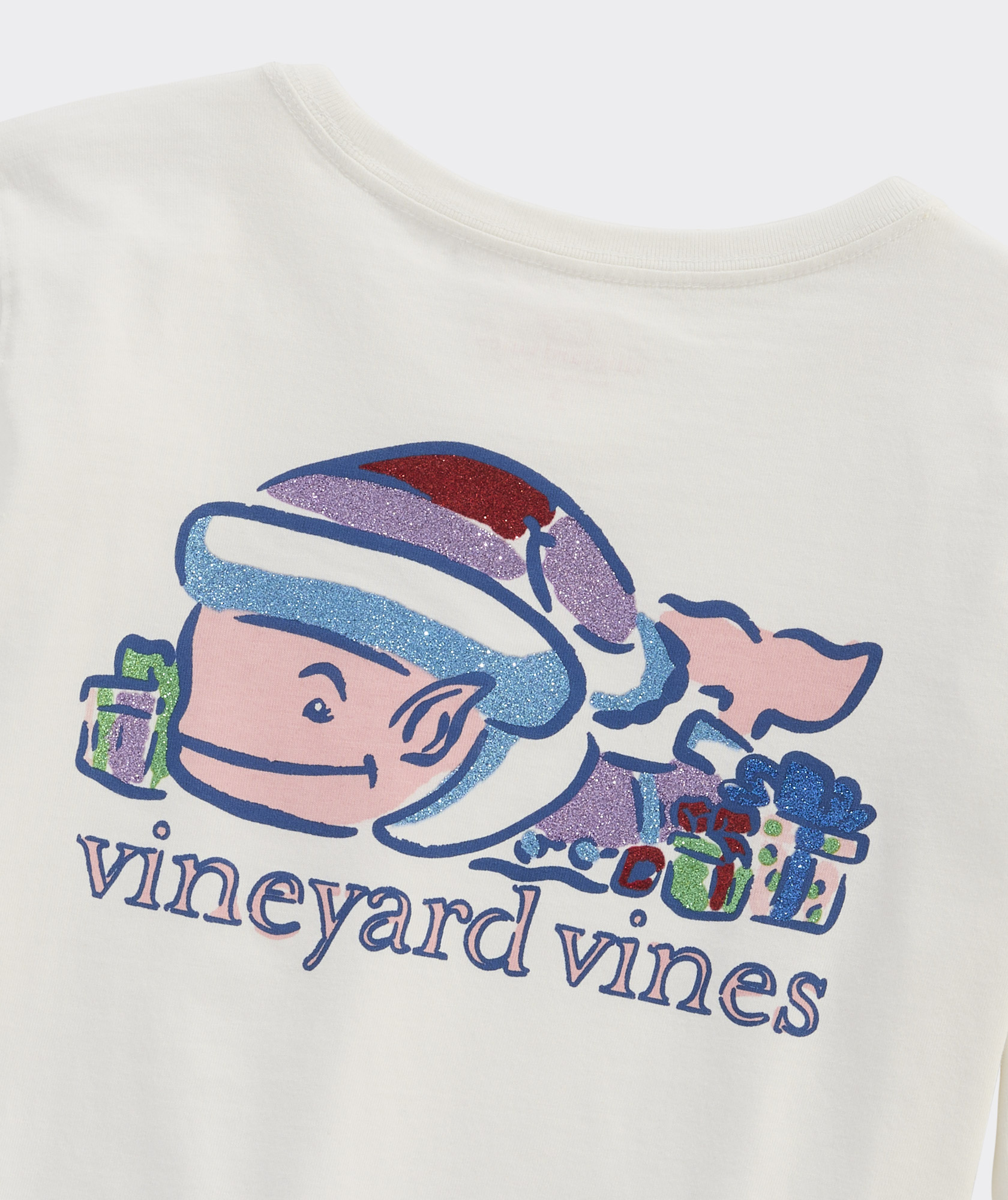 Girls' Watercolor Elf Whale Long-Sleeve Tee