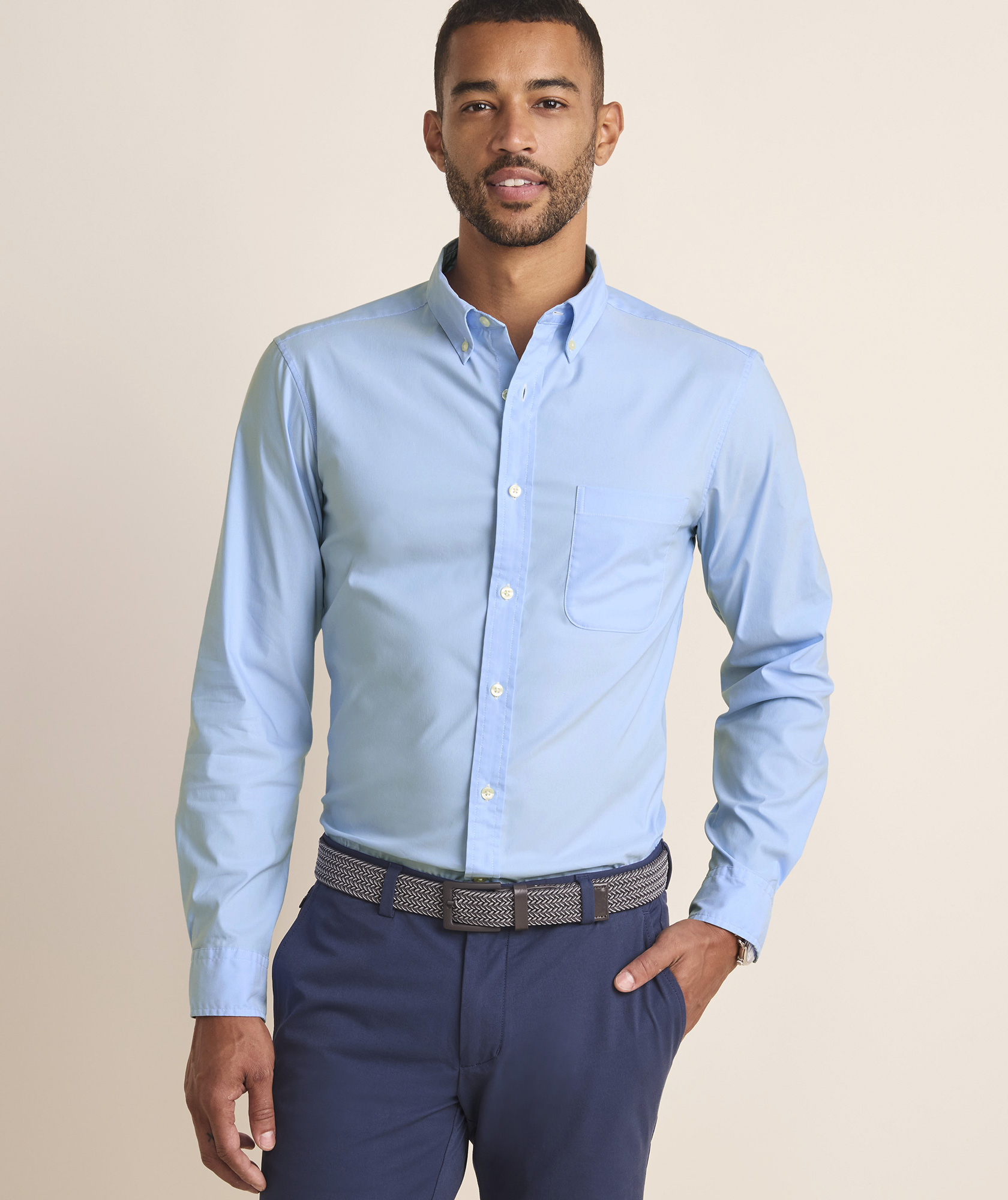 Breakwater Solid Performance Cotton Shirt