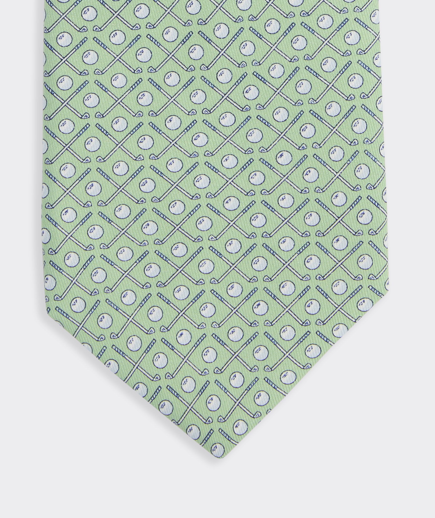 Golf Clubs Silk Tie