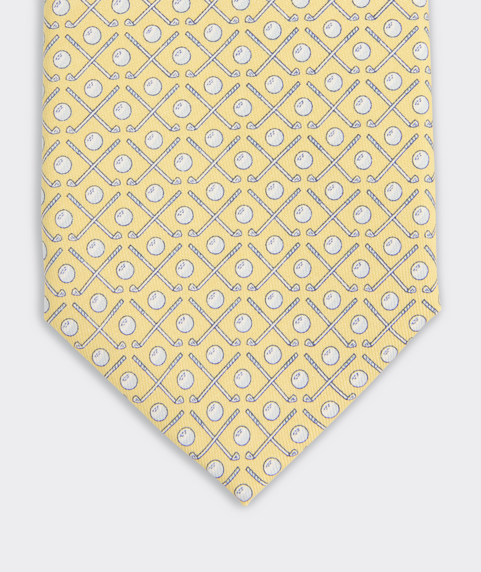 Golf Clubs Silk Tie