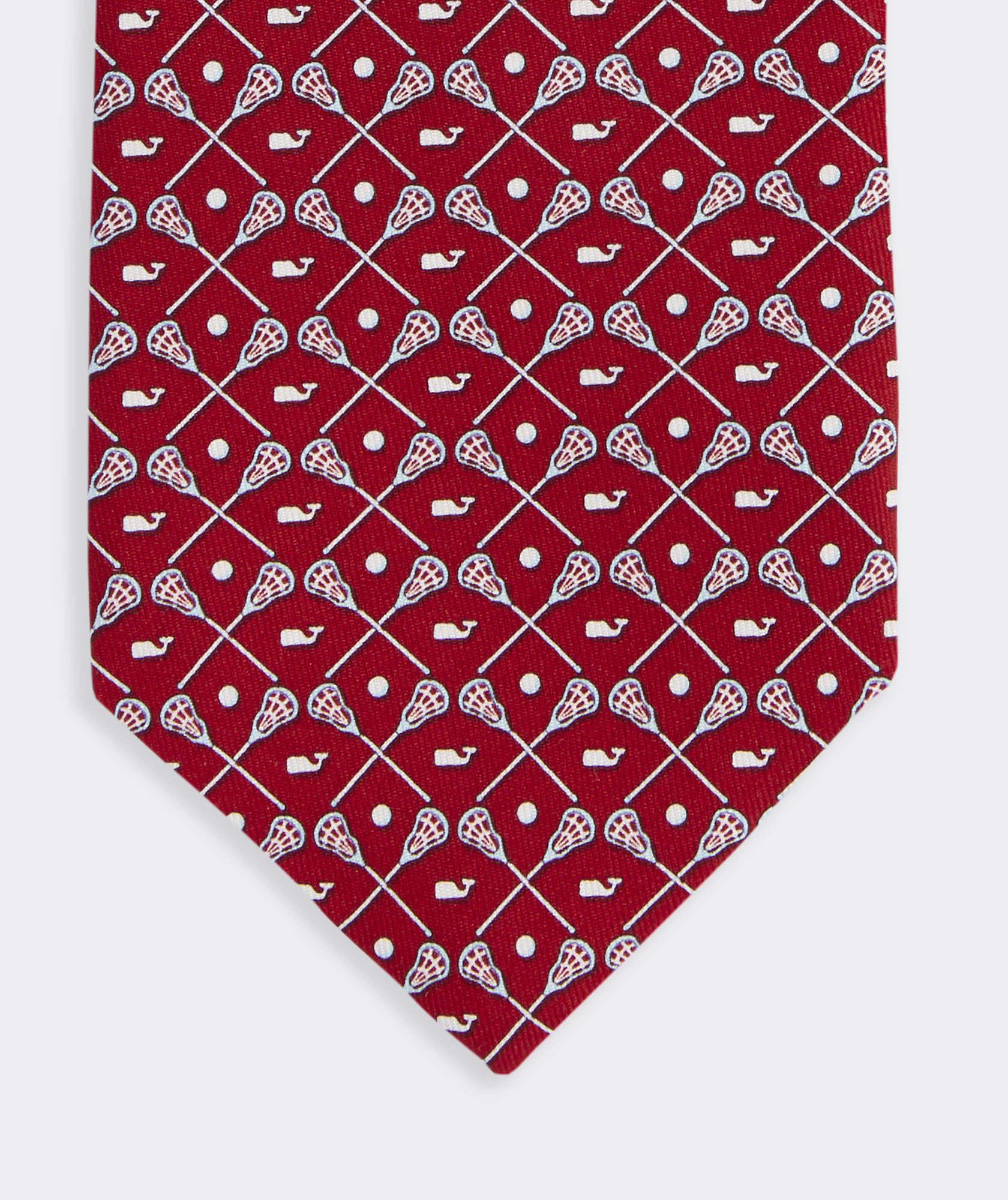 Lacrosse Sticks Silk Tie