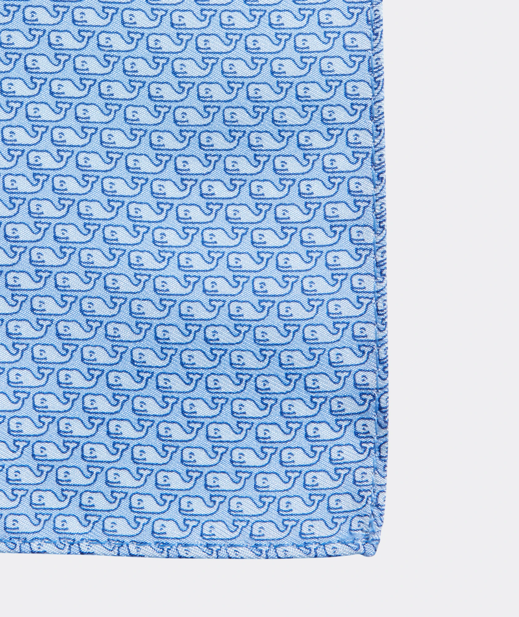 Vineyard Whale Printed Pocket Square