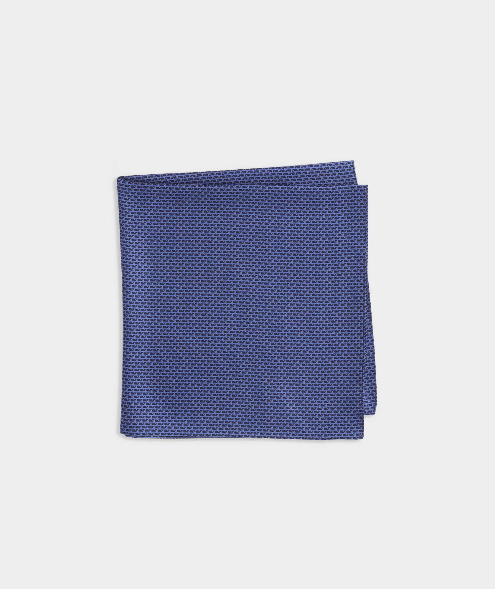 Micro Whales Silk Pocket Square