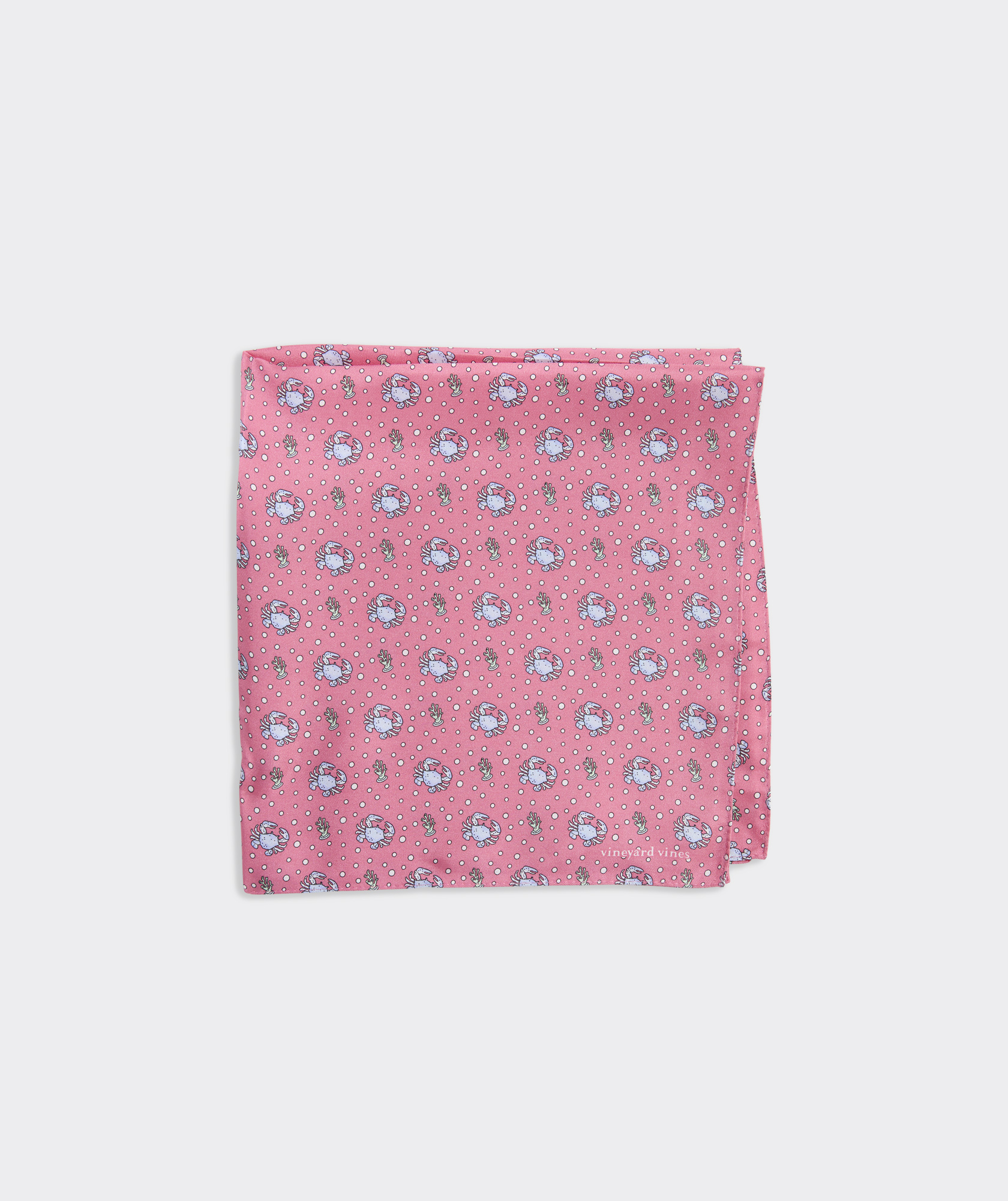 Crab Printed Pocket Square