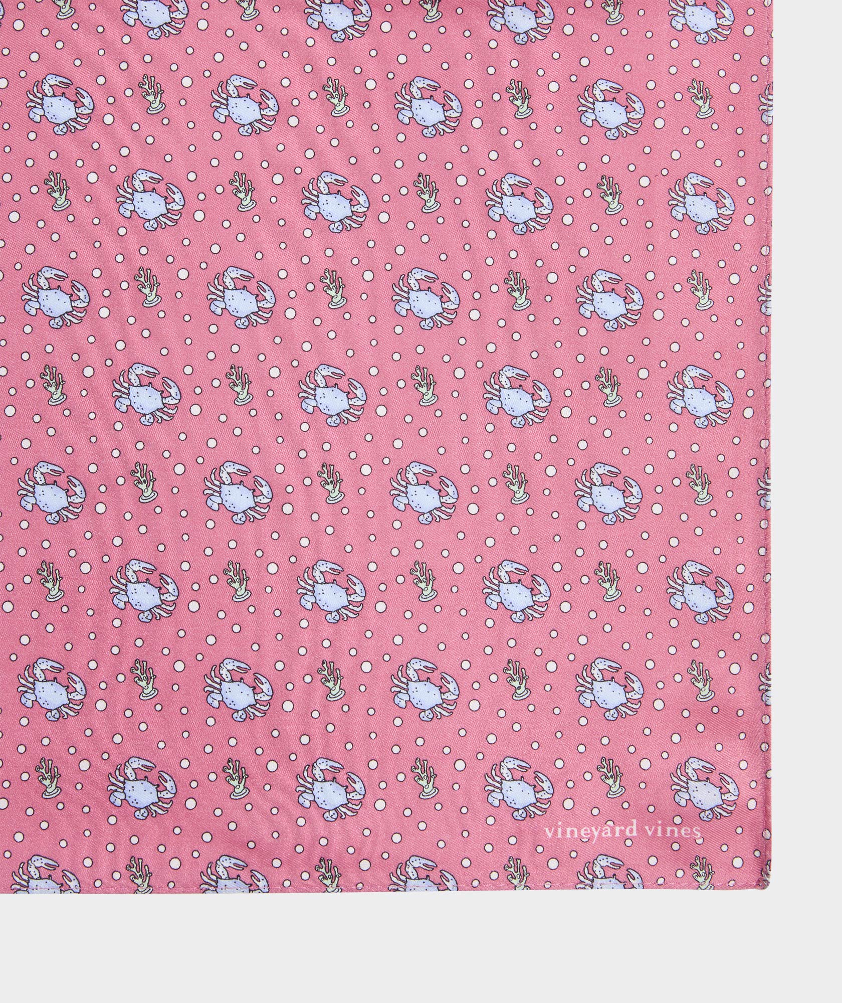 Crab Printed Pocket Square