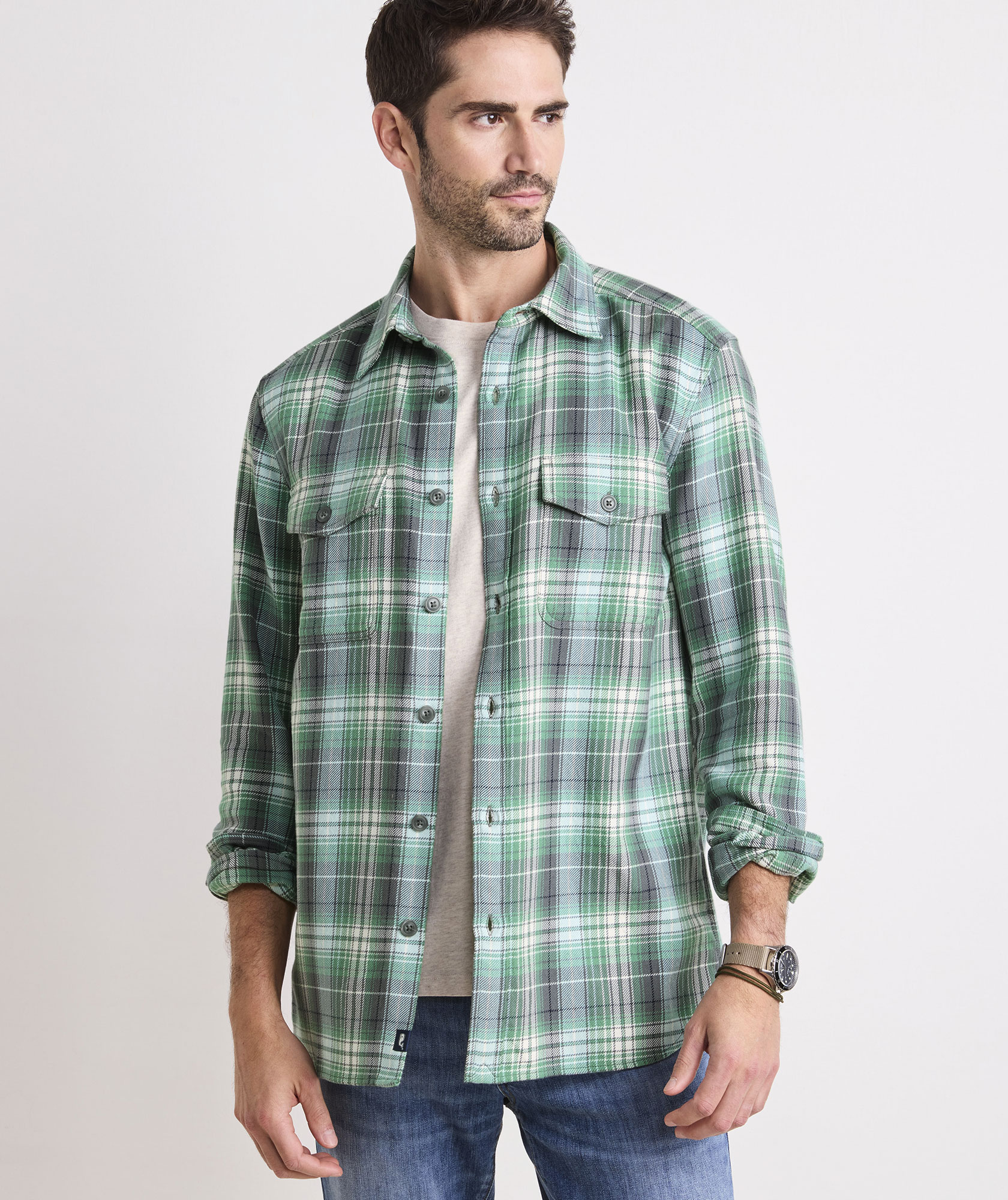 Wickham Plaid Twill Utility Shirt