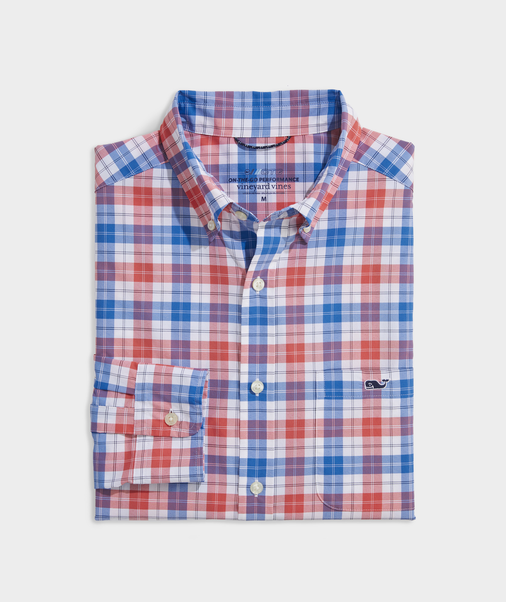 On-The-Go Nylon Plaid Shirt
