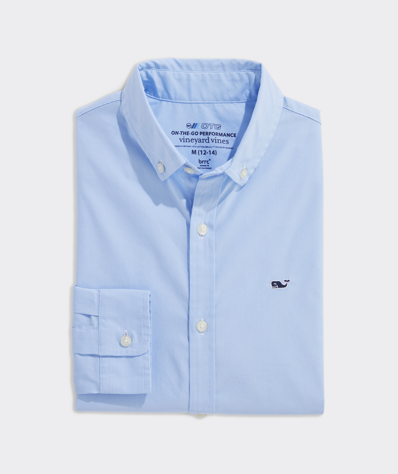 Boys' Breakwater Solid Performance Cotton Shirt