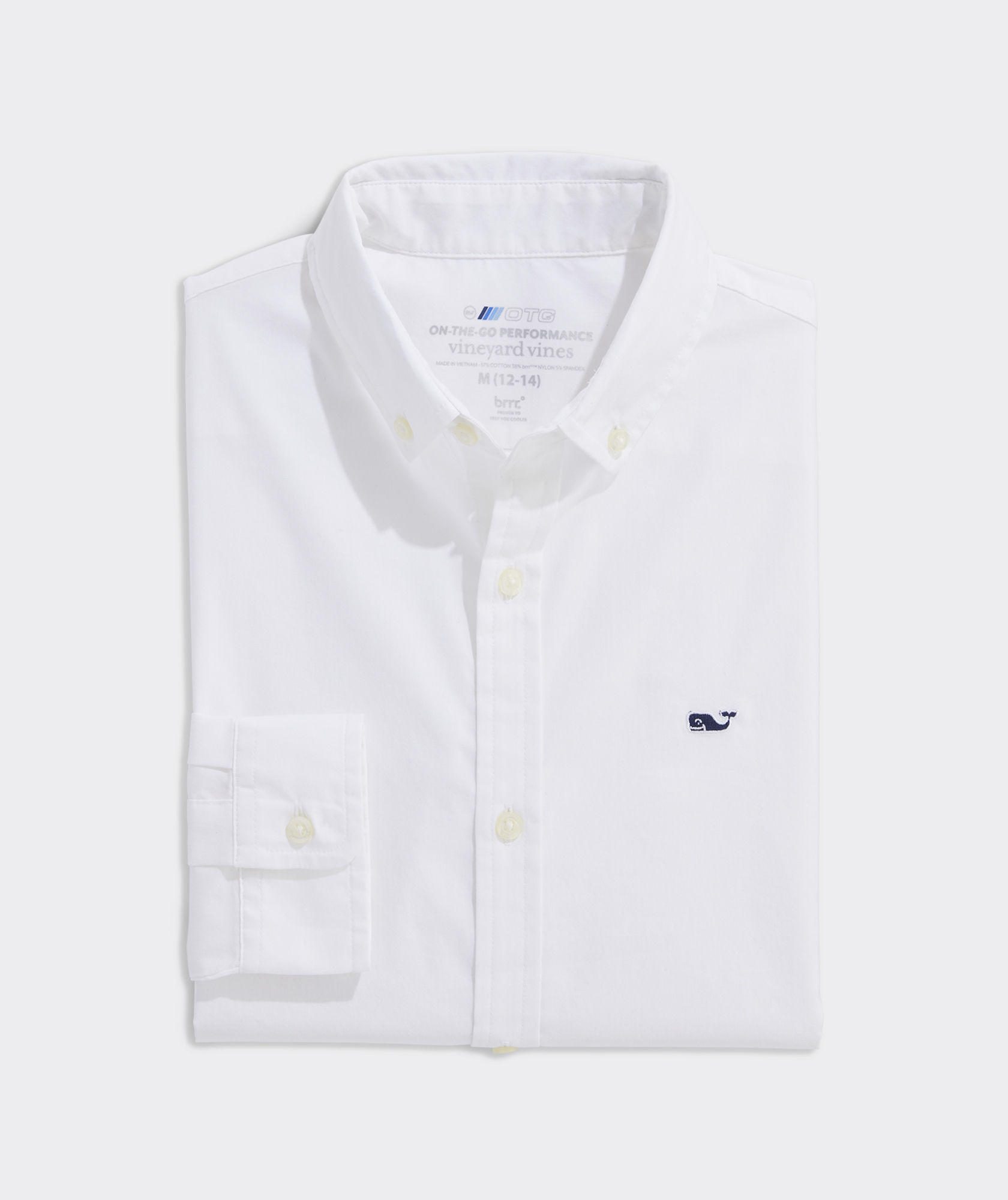 Boys' Breakwater Solid Performance Cotton Shirt