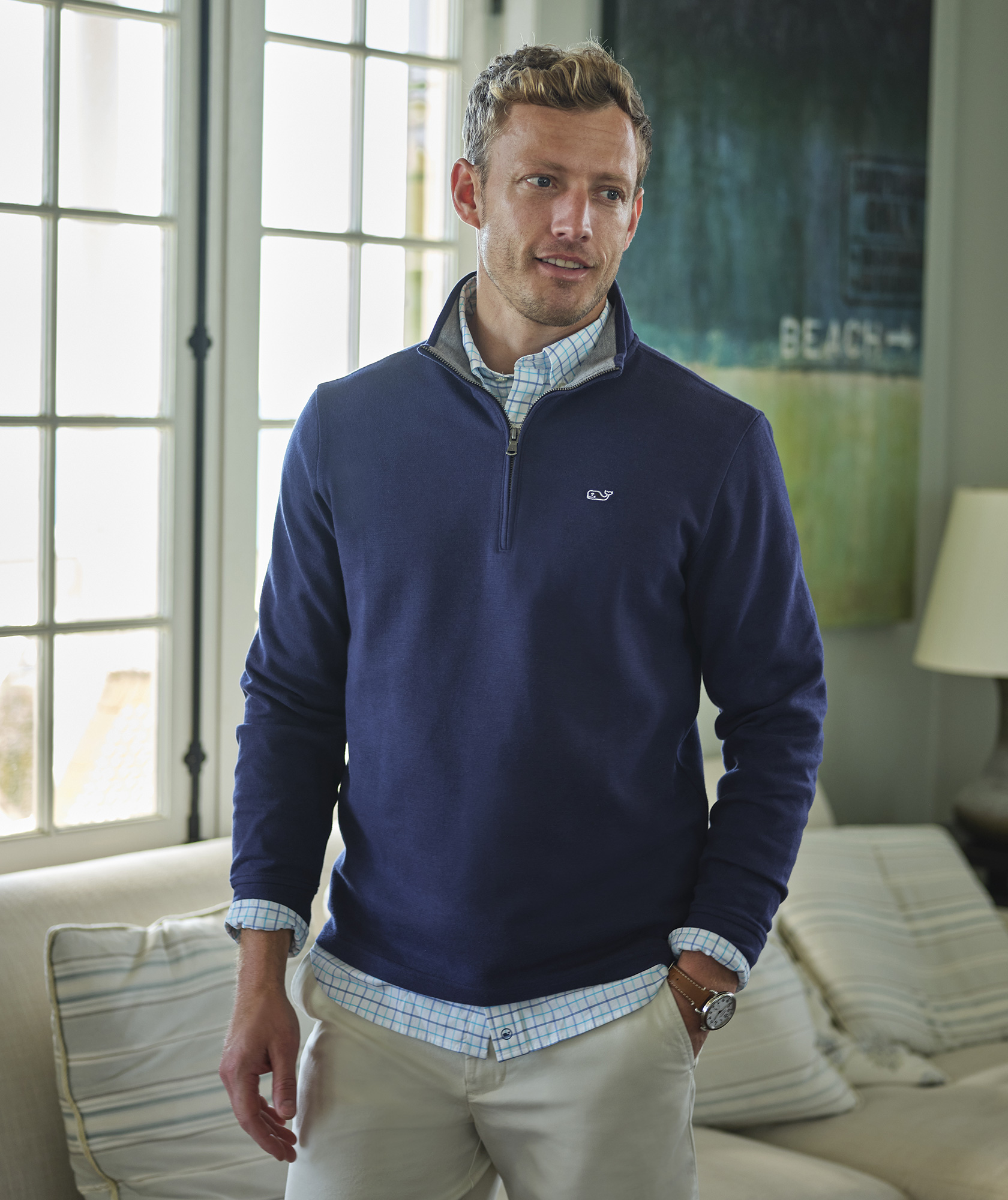 Solid Saltwater Quarter-Zip