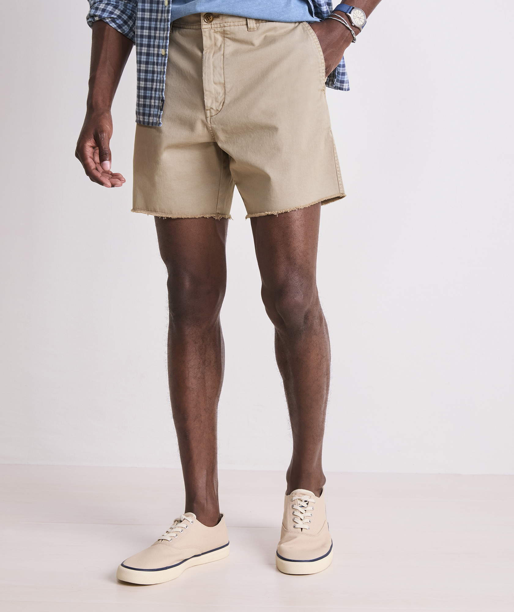 6 Inch Lived-In Cutoff Shorts
