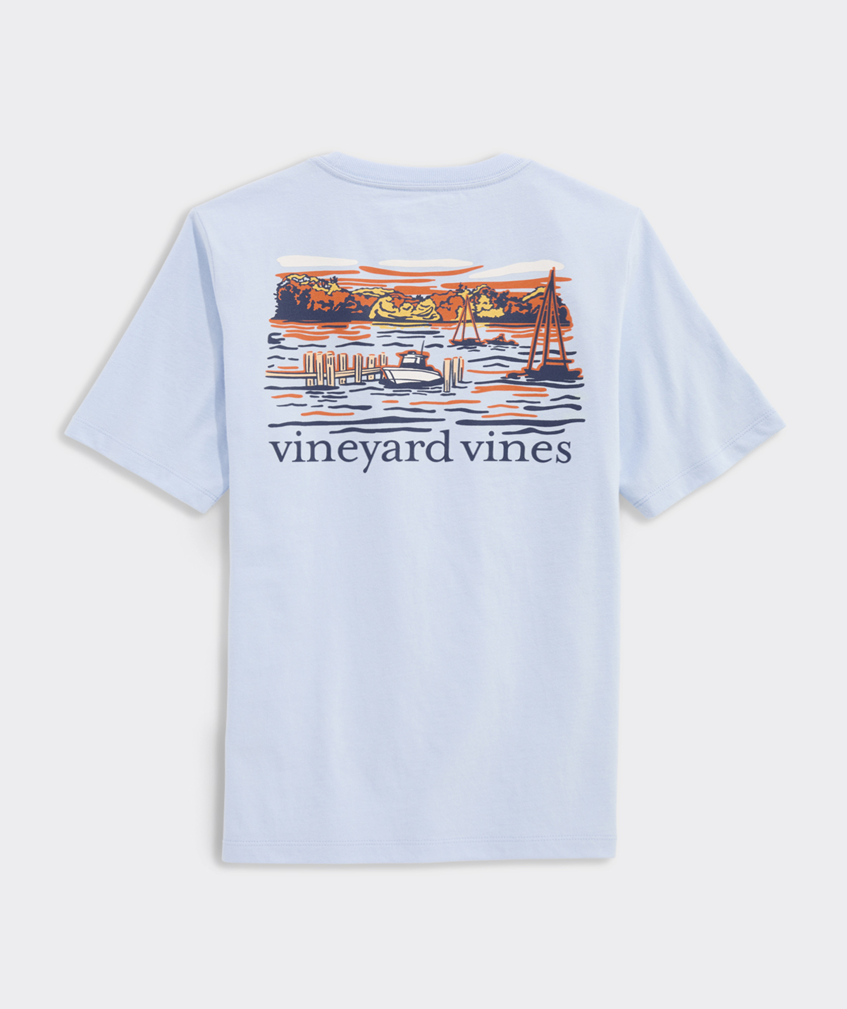 Boys' Dockside Autumn Wakes Short-Sleeve Pocket Tee
