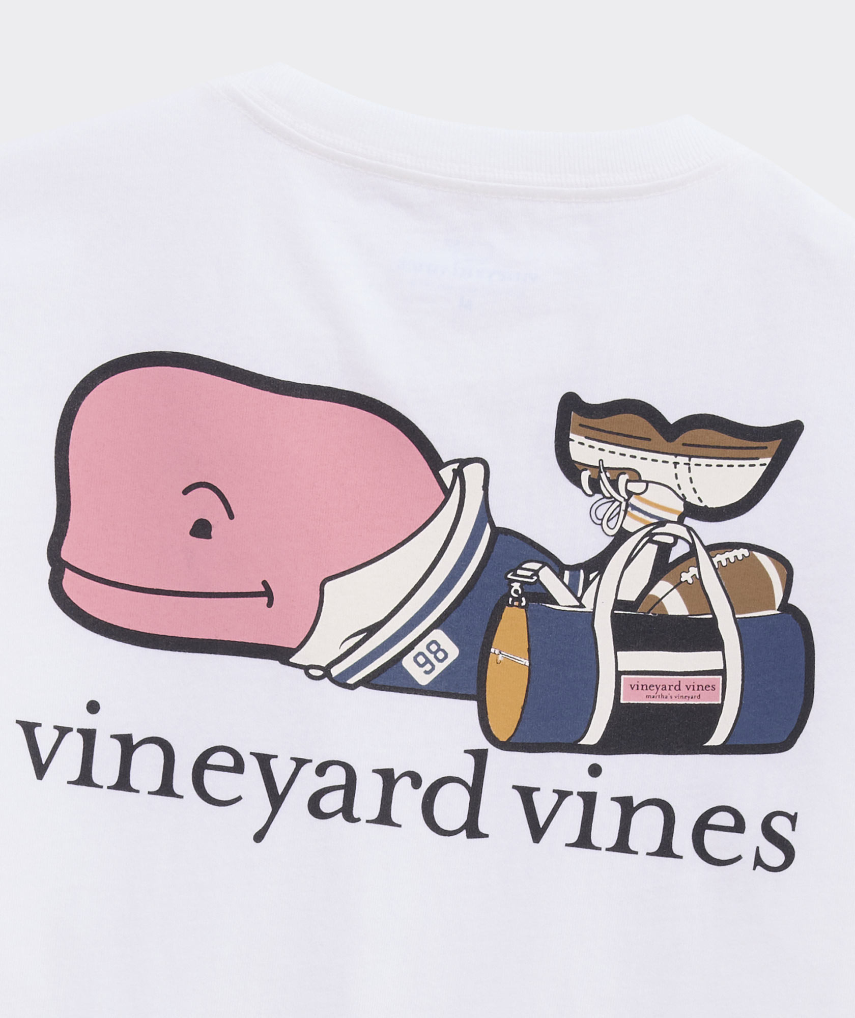 Boys' Football Back To School Whale Short-Sleeve Pocket Tee