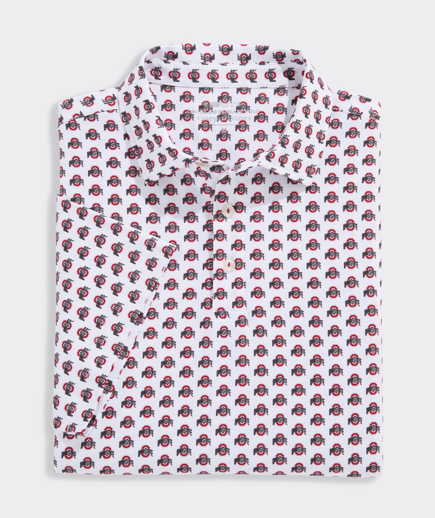 The Ohio State University Men's Printed Sankaty Polo