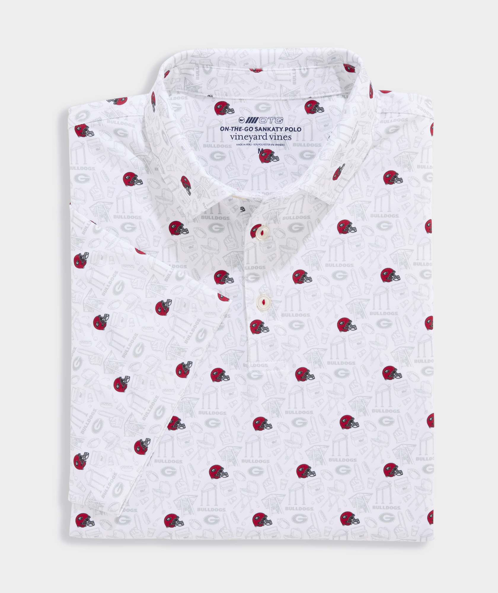 University of Georgia Men's Printed Sankaty Polo
