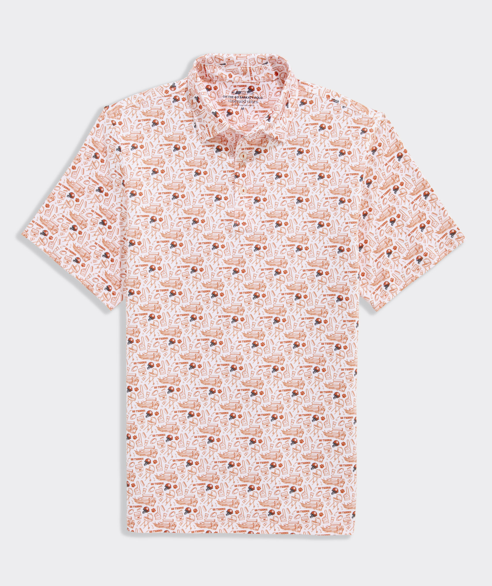Clemson University Men's Printed Sankaty Polo