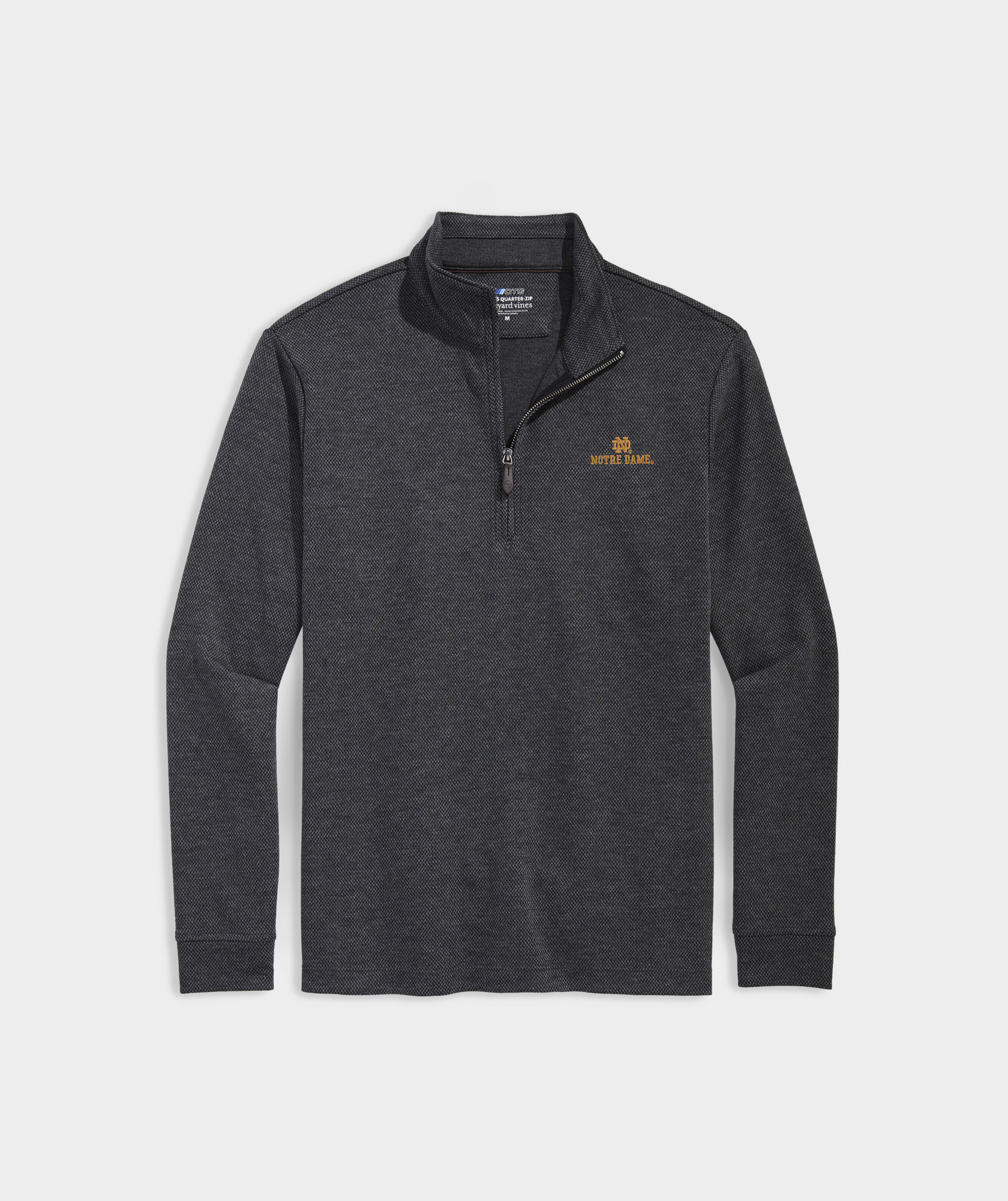 Notre Dame - Men's Golf Bluffs Herringbone Quarter-Zip