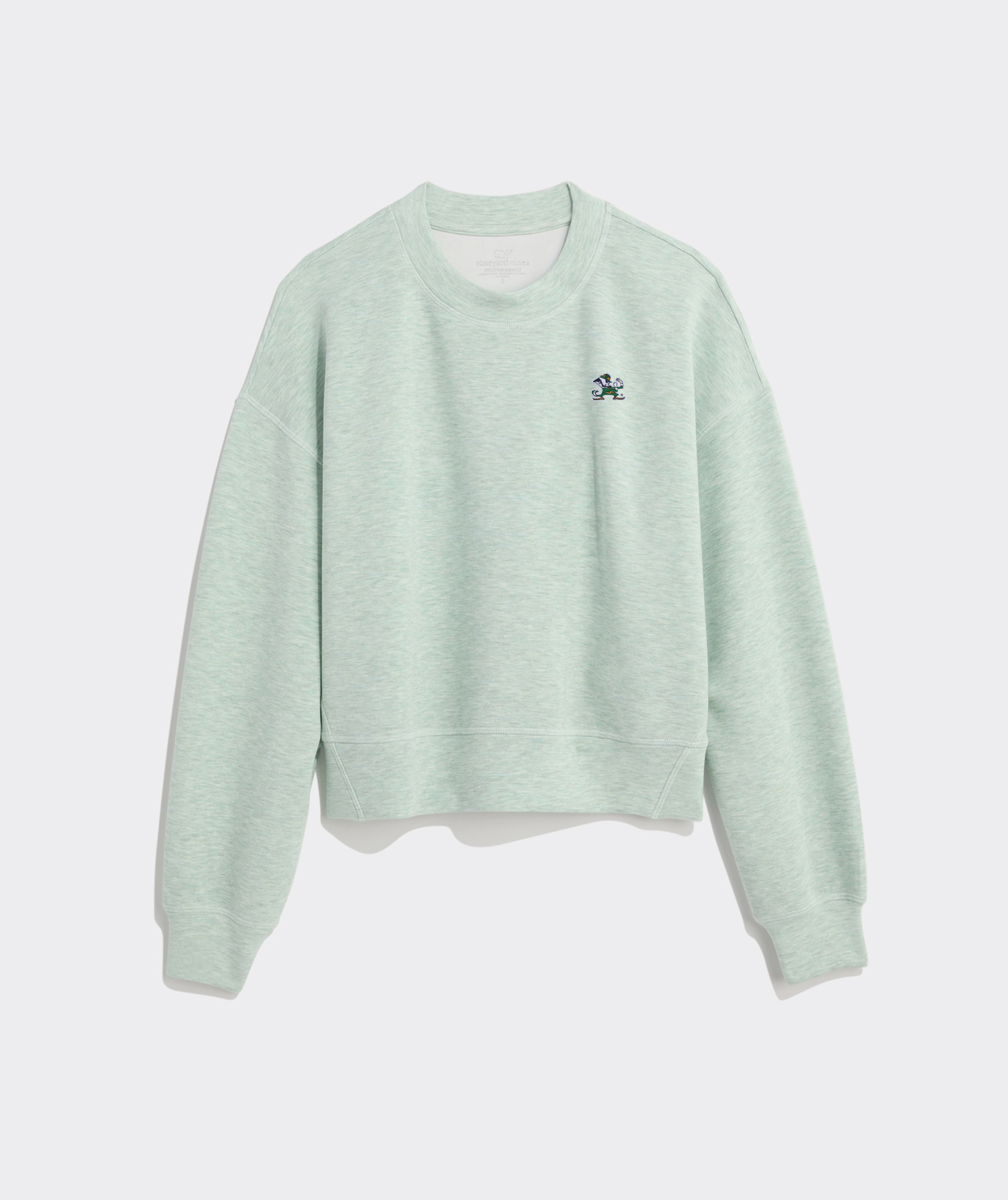 Women's University Of Notre Dame Scuba Cropped Crewneck Sweatshirt