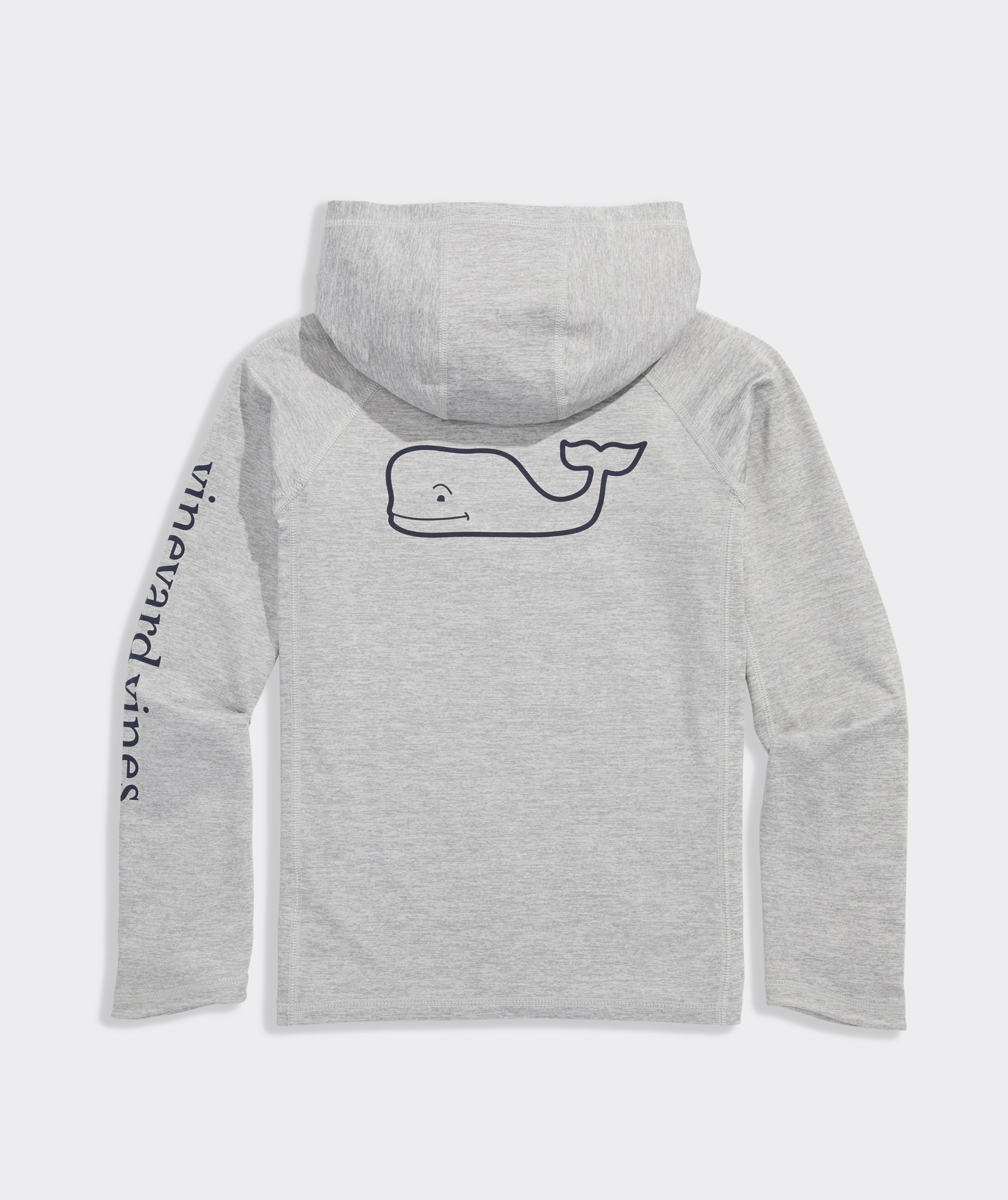 Boys' Whale Outline Harbor Sun Performance Hoodie Tee