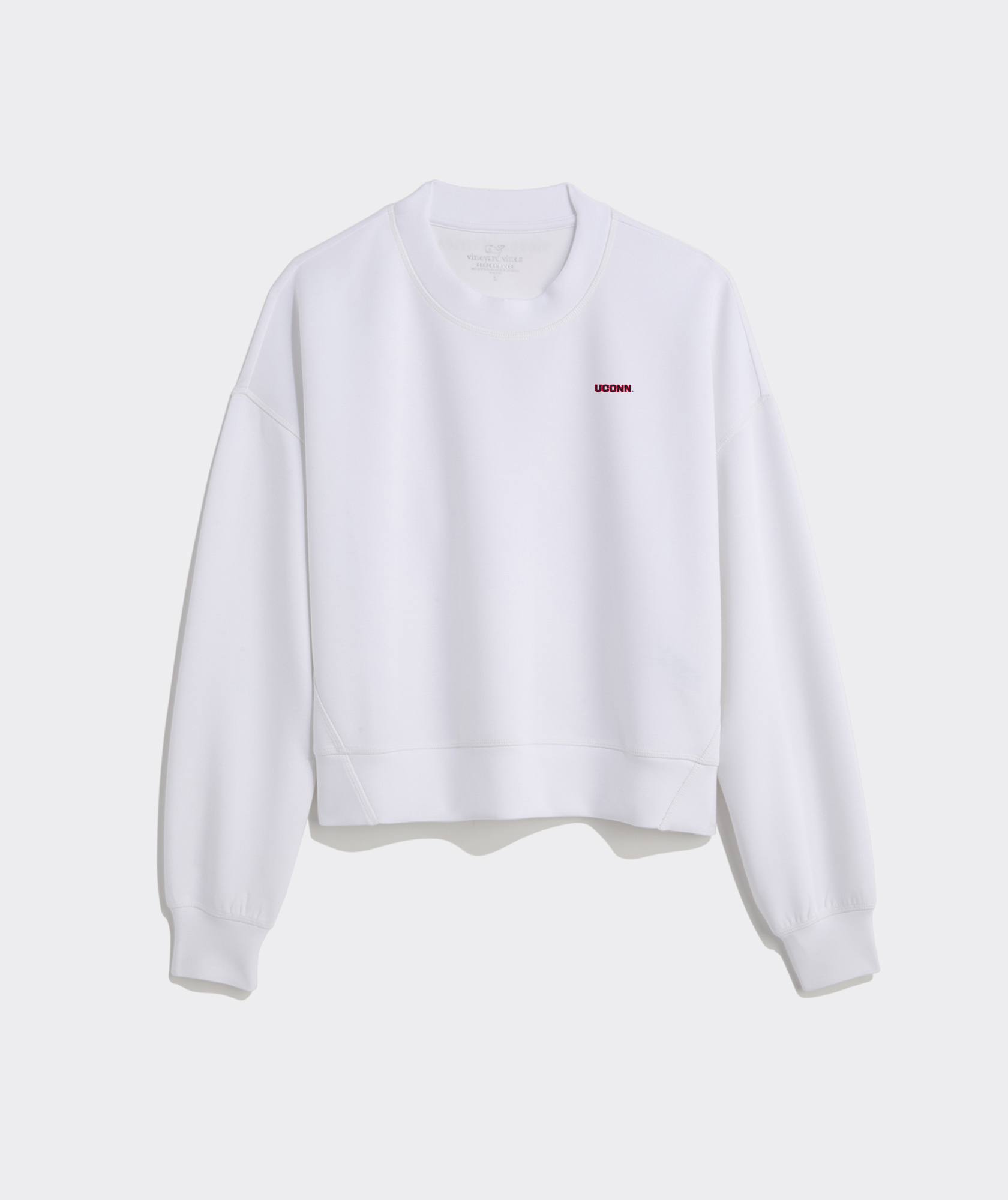 Women's University Of Connecticut Scuba Cropped Crewneck Sweatshirt