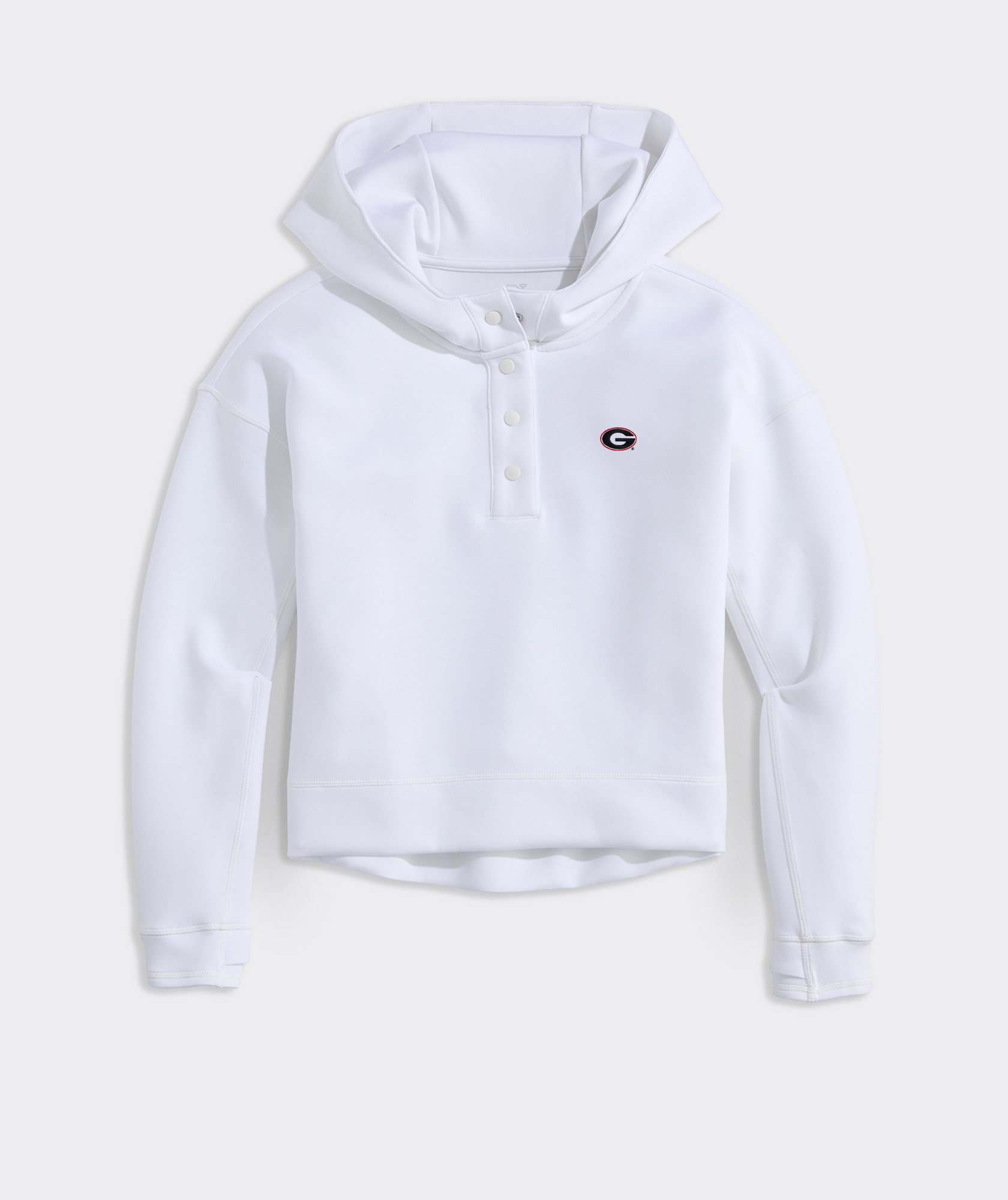 Women's University Of Georgia Snap-Front Hooded Pullover